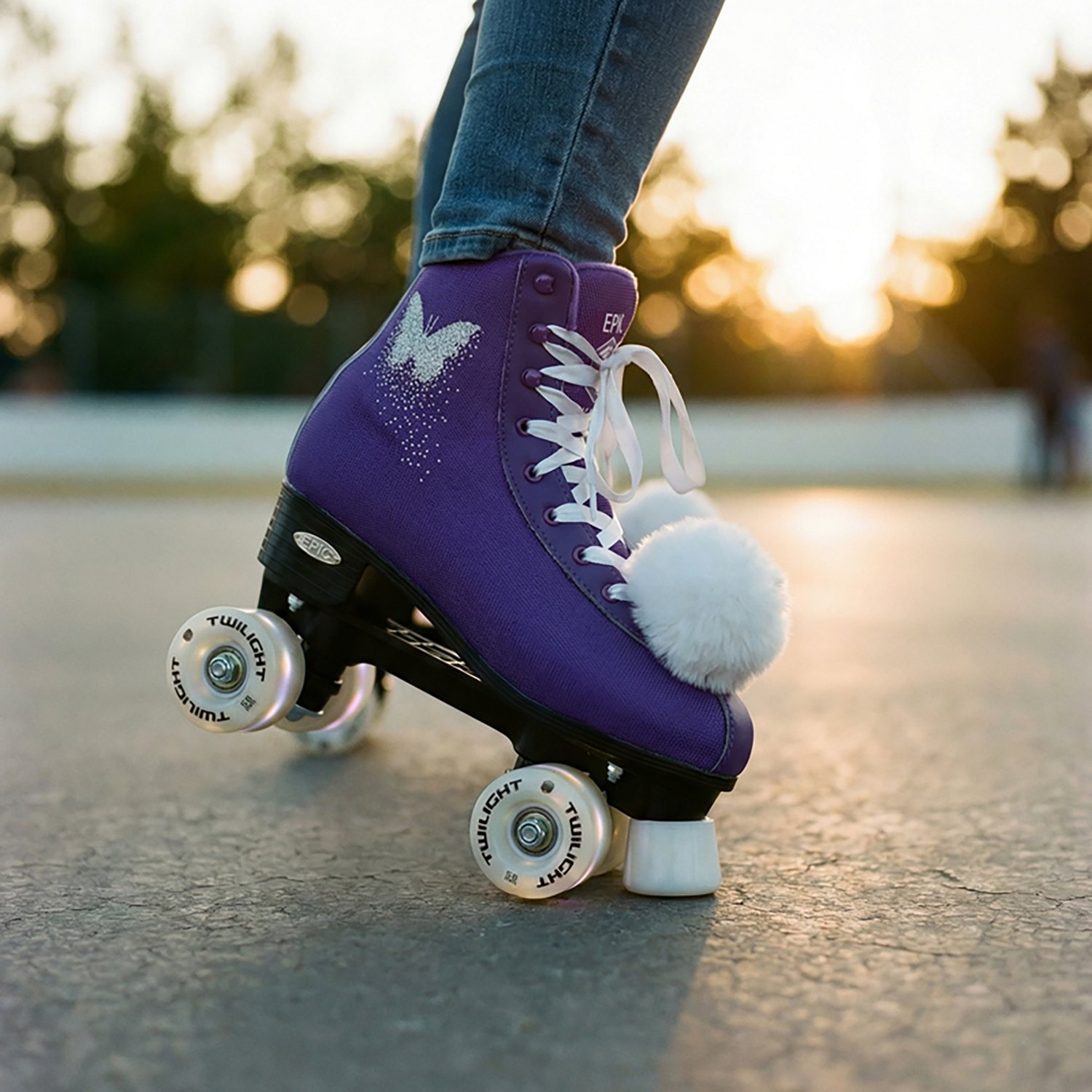 Epic Skates Butterfly Light-Up Quad Roller Skates - view number 8