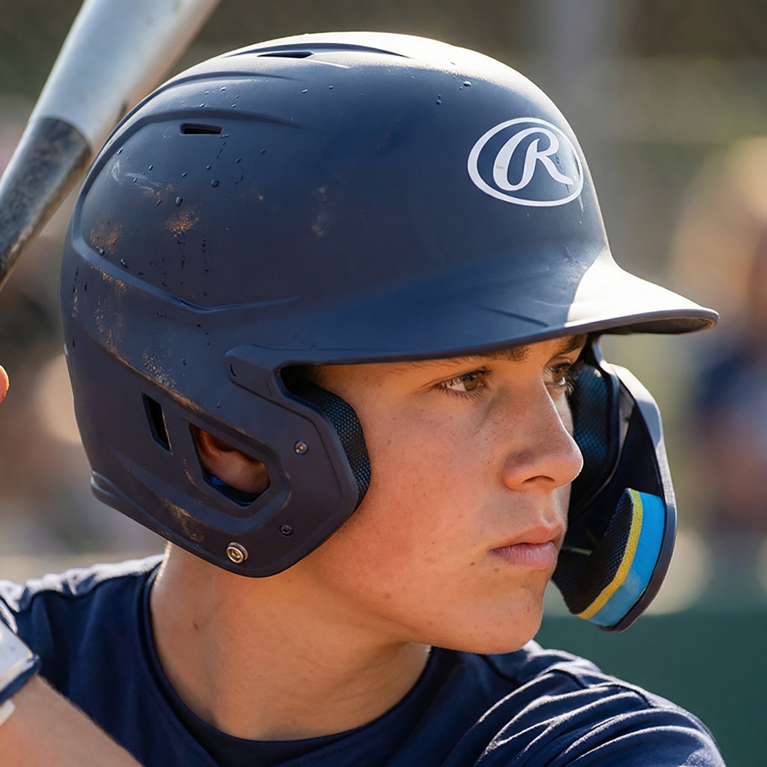 Rawlings Junior Matte Mach Adjust 1Tone RHB Helmet - view number 6