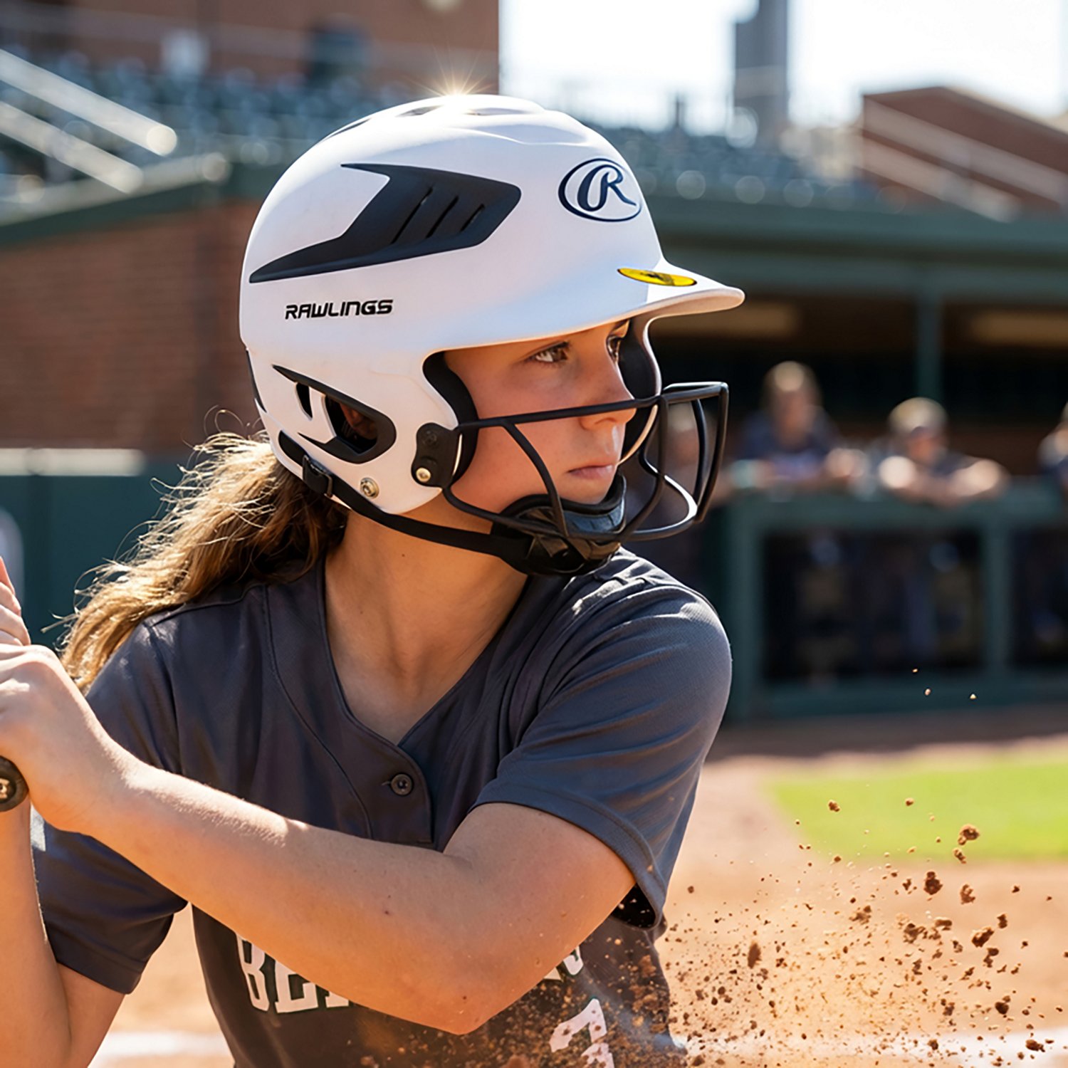 Rawlings Youth Storm Matte 2 Tone Fastpitch Helmet                                                                               - view number 7