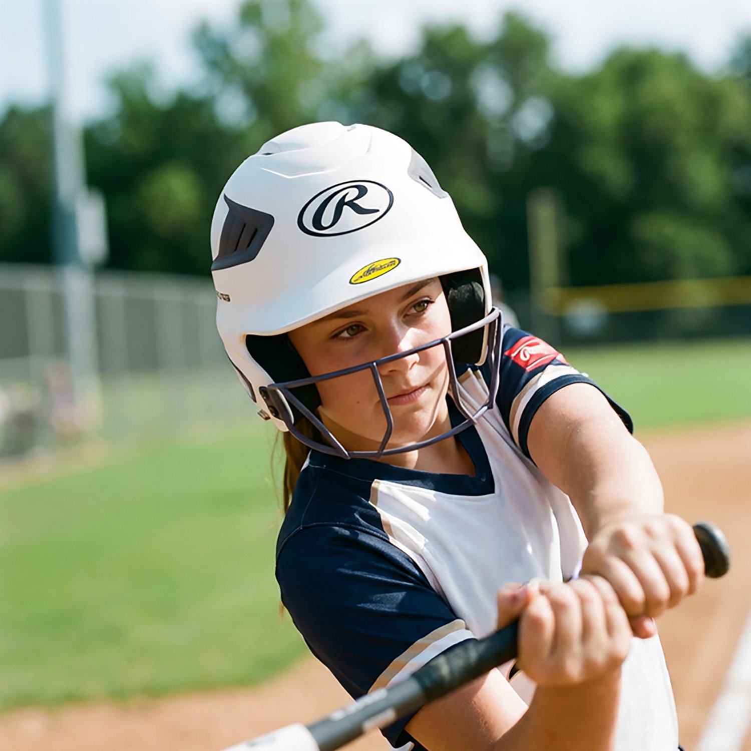 Rawlings Youth Storm Matte 2 Tone Fastpitch Helmet                                                                               - view number 7