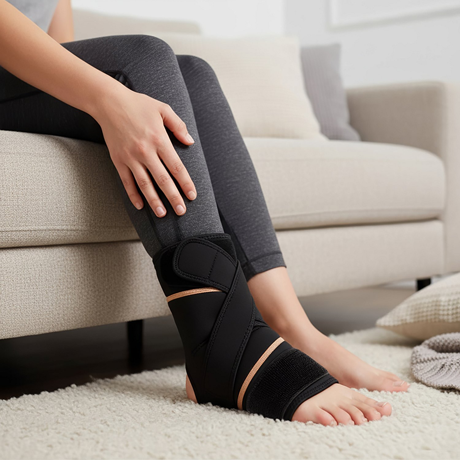 Copper Fit Rapid Relief Ankle and Foot Wrap                                                                                      - view number 5