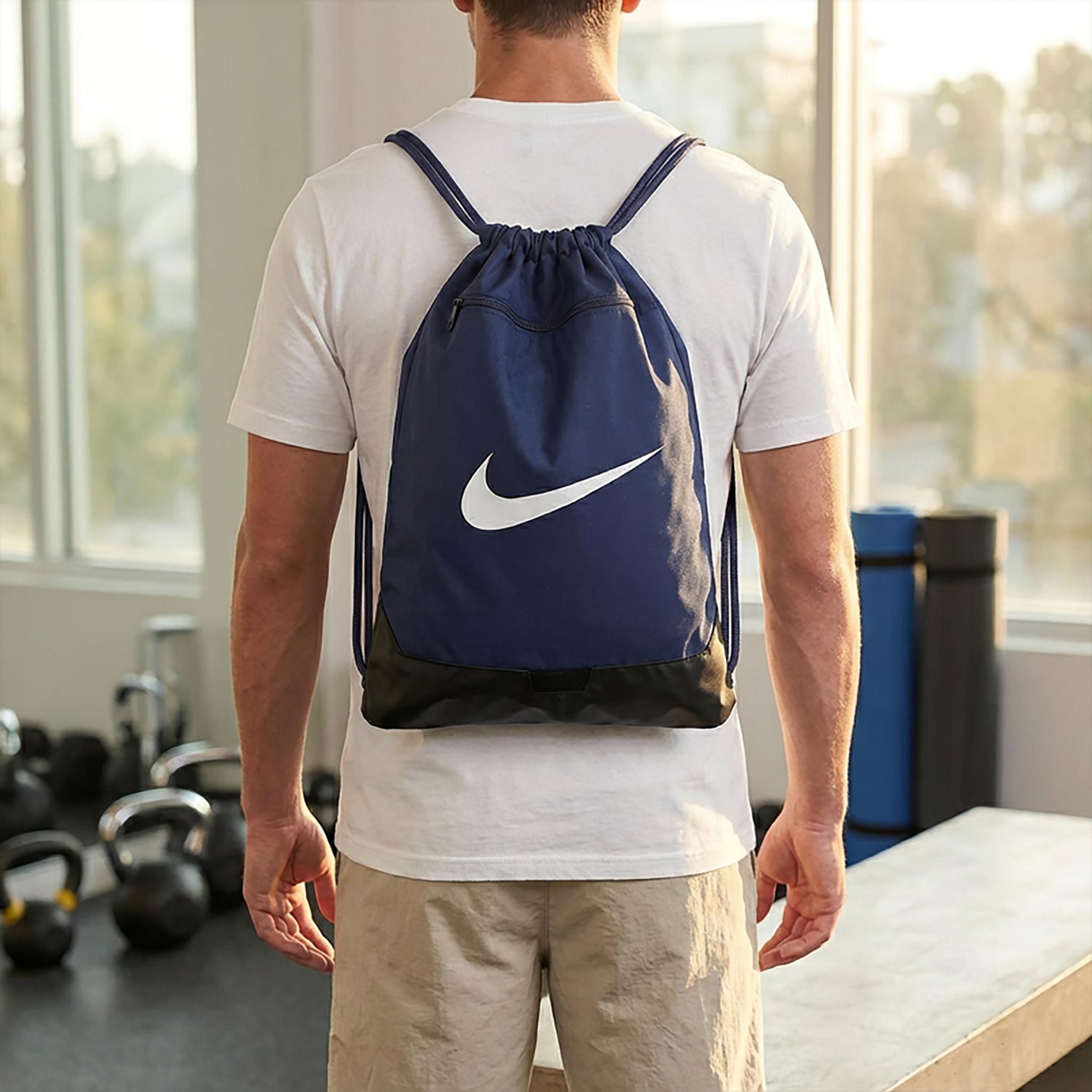 Nike Brasilia 9.5 Training Gym Sack Drawstring Bag - view number 4