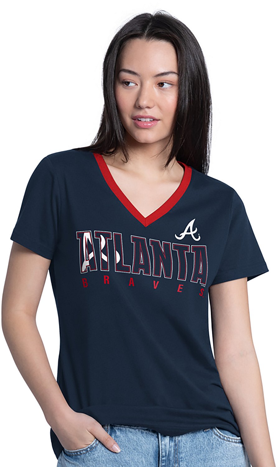 GIII-4Her Women’s Atlanta Braves Best Team V-Neck T-shirt