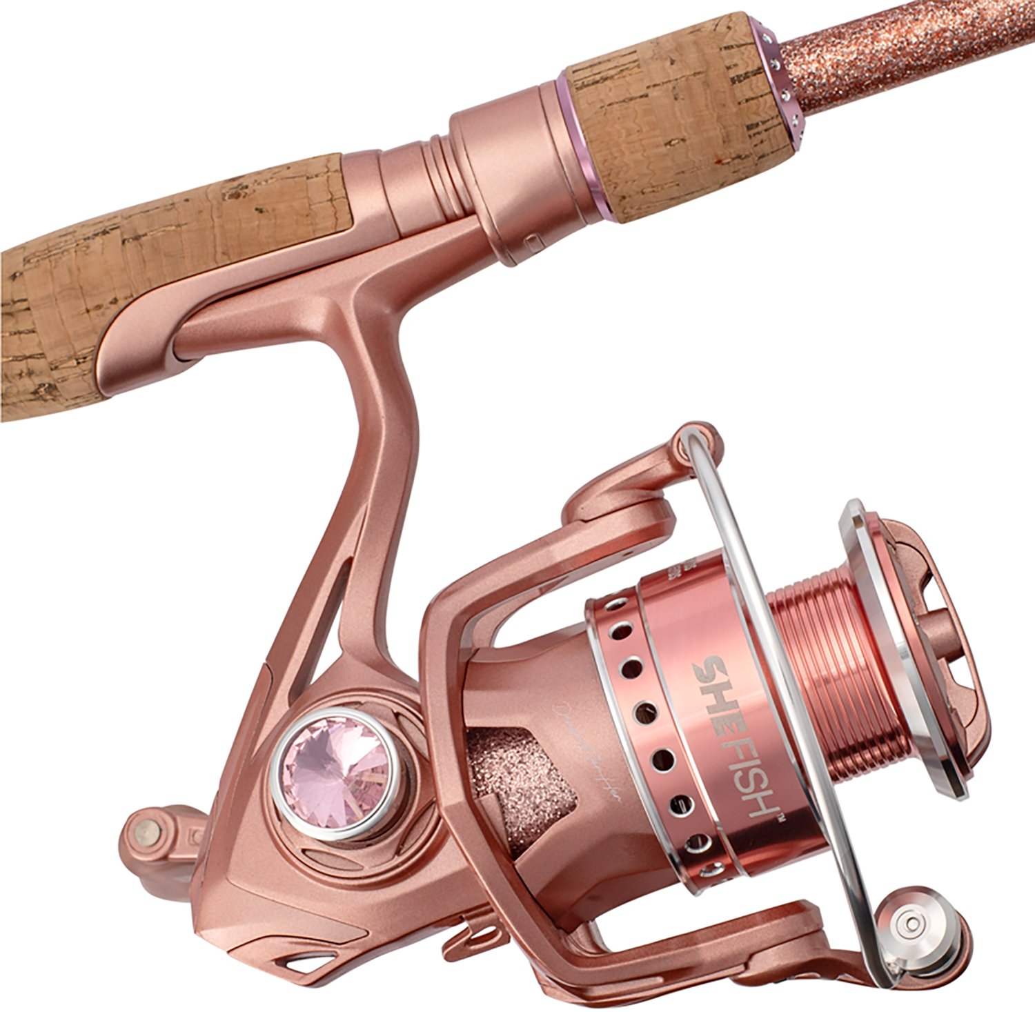 SheFish Sparkle Elite 6 ft 6 in M Rose Gold Spinning Combo - view number 3