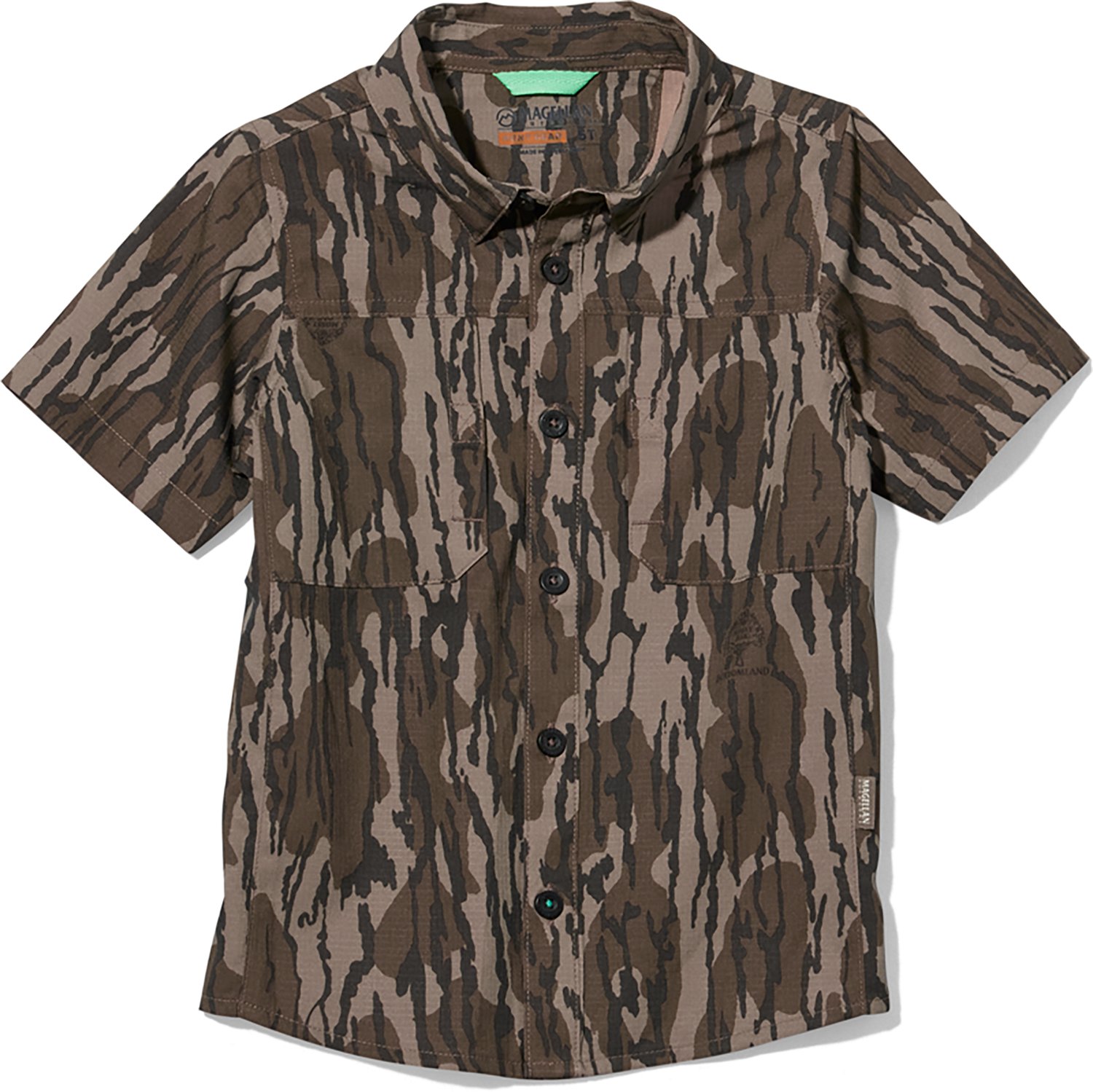 Magellan Outdoors Toddler Boys' Camo Lightweight Ripstop Short Sleeve Shirt