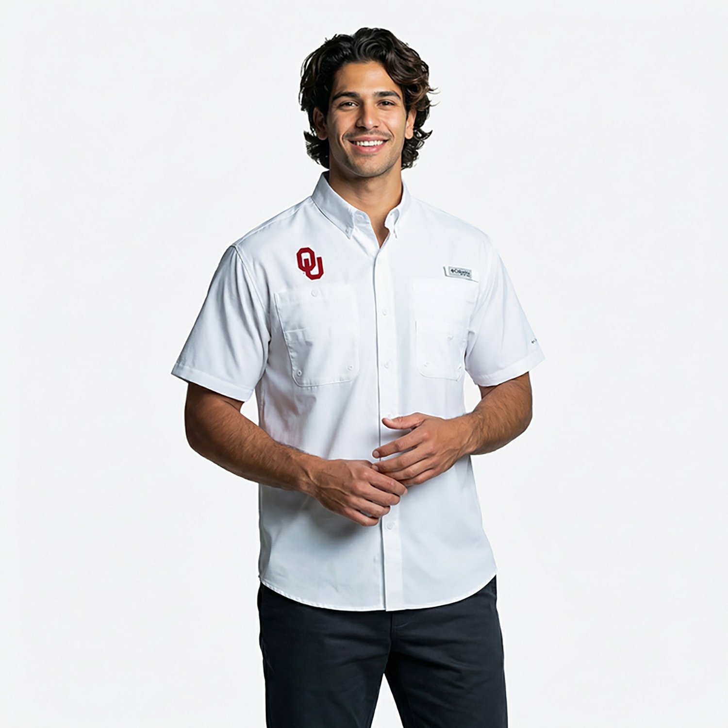 Columbia Sportswear Men's NCAA Tamiami Short Sleeve Fishing Shirt - view number 2