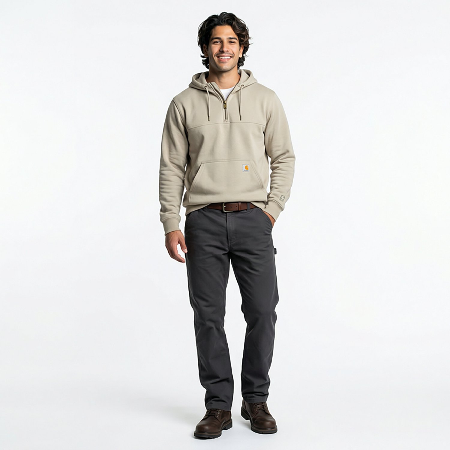 Carhartt Men's Paxton Heavyweight Hooded Zip Mock Sweatshirt