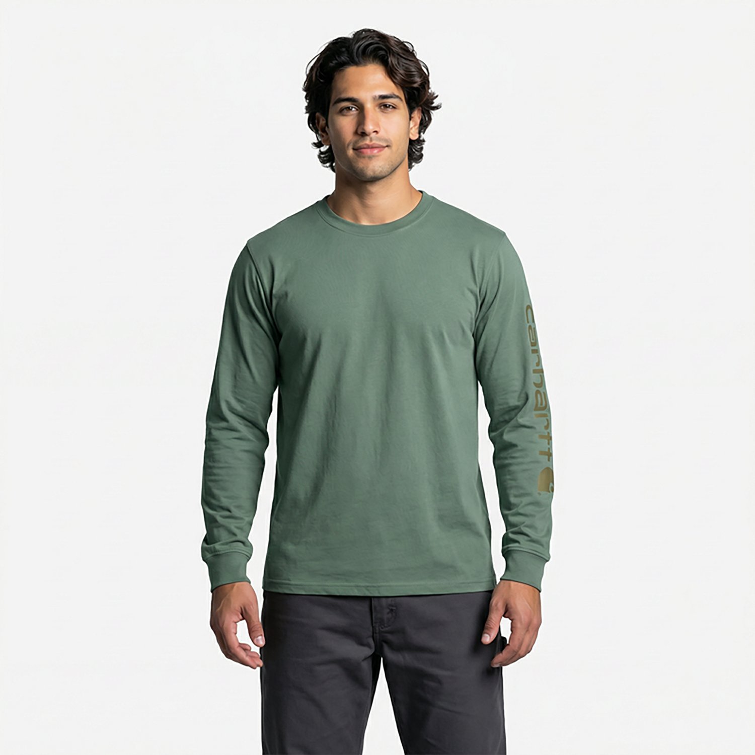 Carhartt Men's Long Sleeve Graphic Logo T-shirt                                                                                  - view number 2