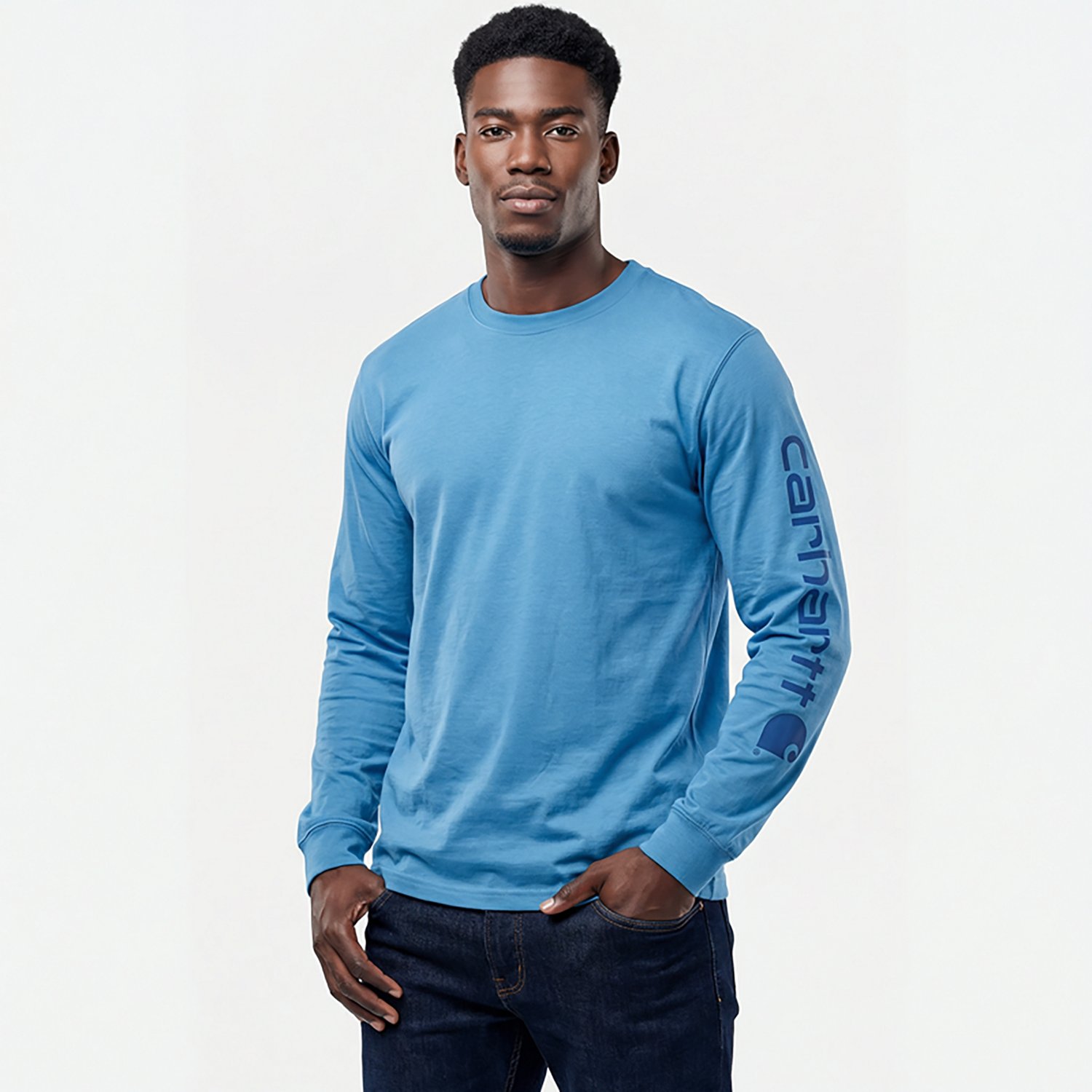 Carhartt Men's Long Sleeve Graphic Logo T-shirt                                                                                  - view number 2