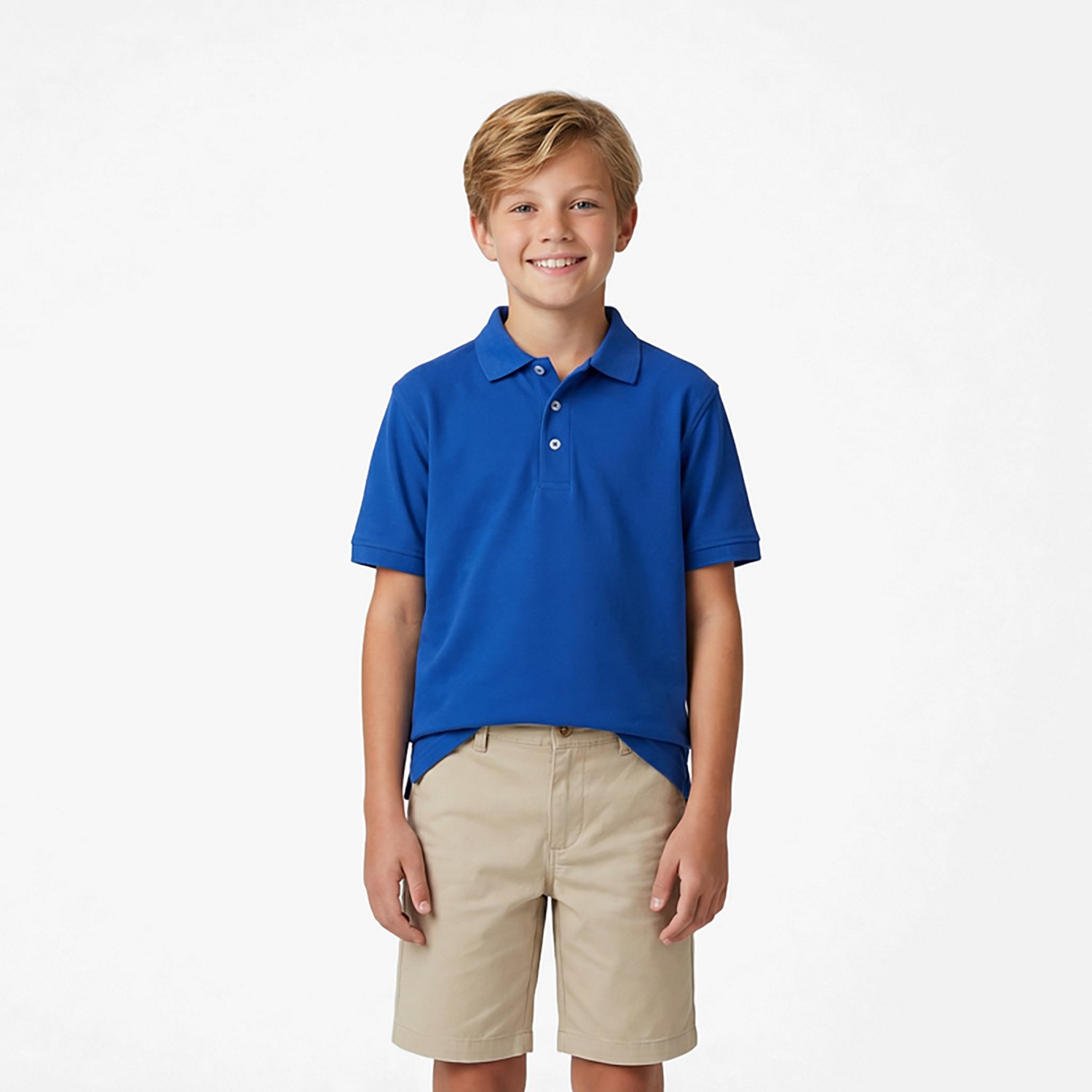 French Toast Boys' Short Sleeve Pique Polo Shirt - view number 2
