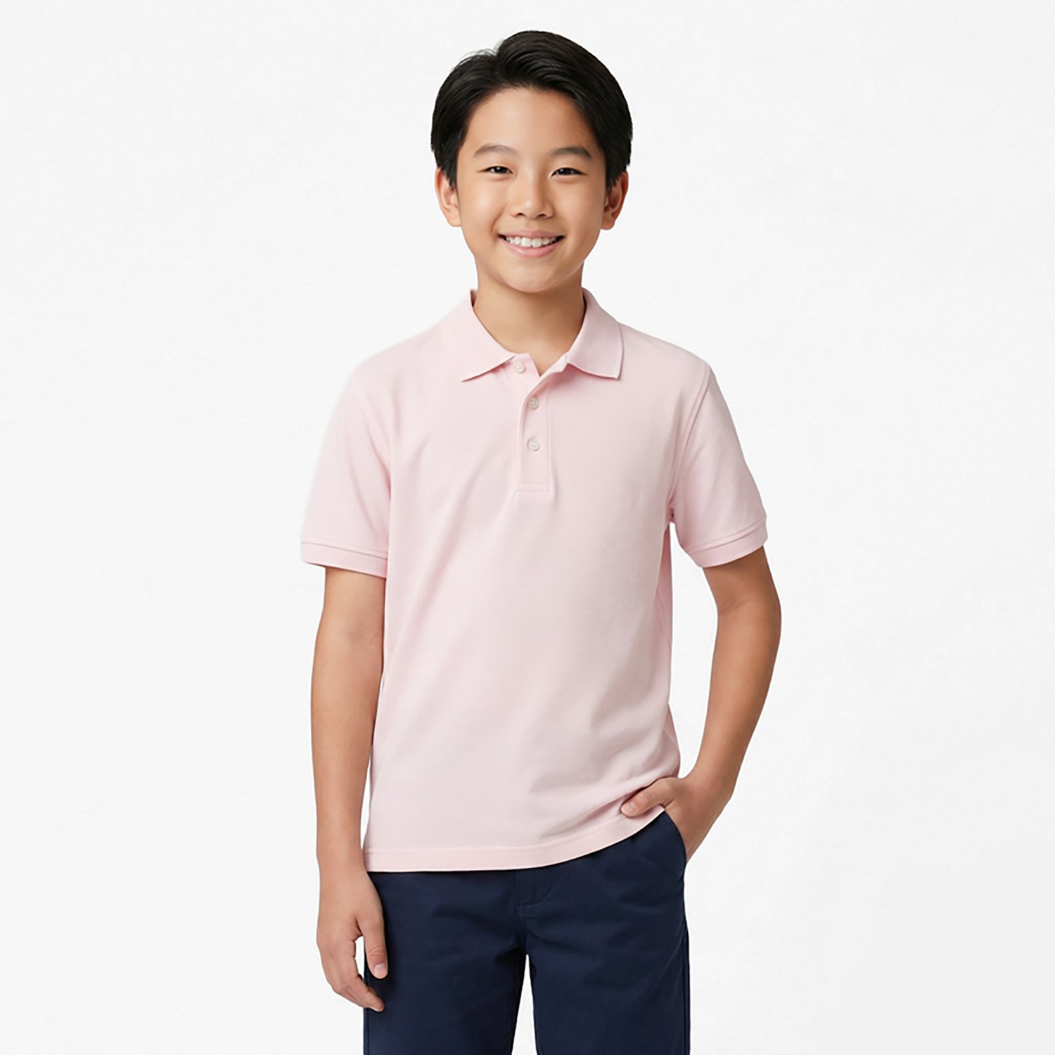 French Toast Boys' Short Sleeve Pique Polo Shirt - view number 2