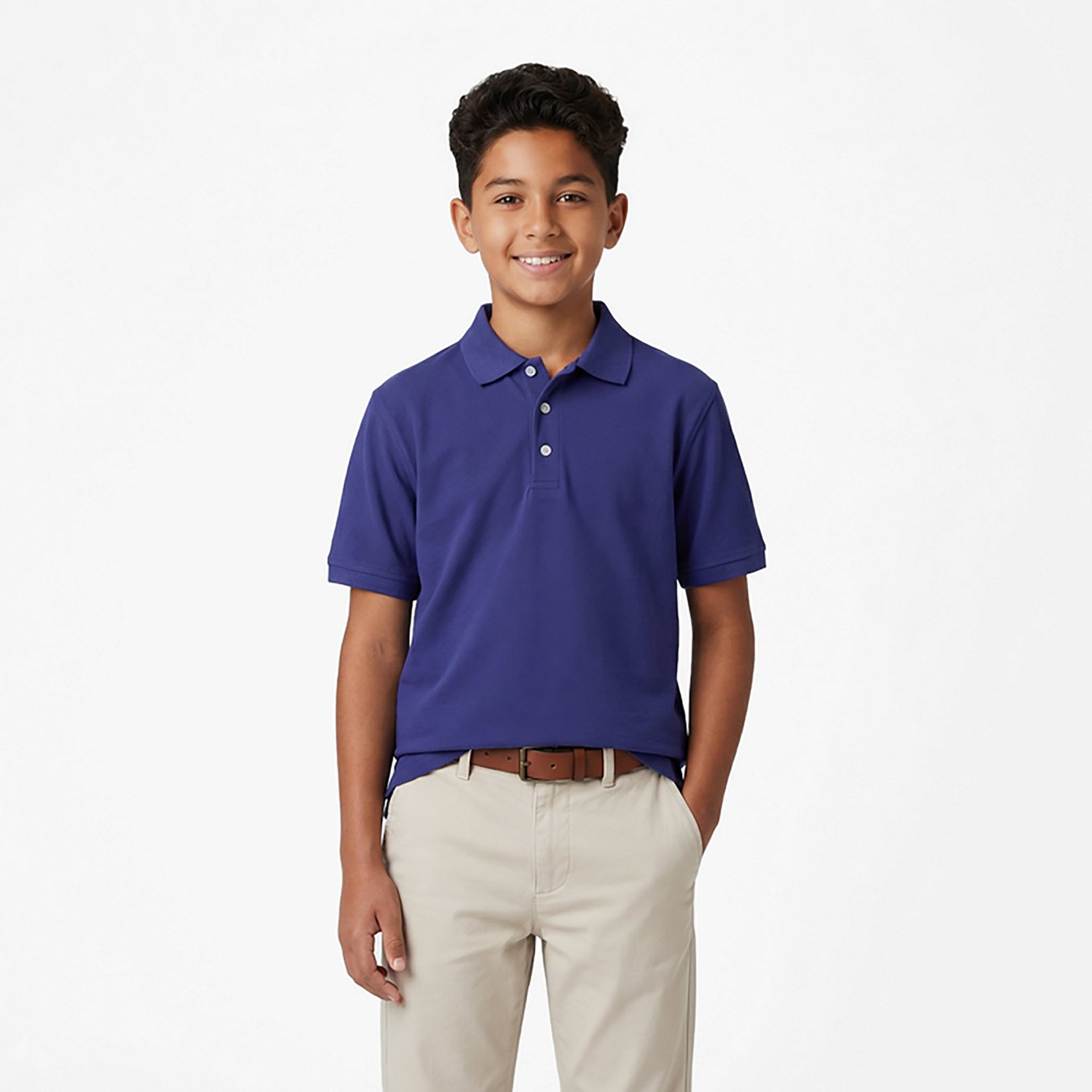 French Toast Boys' Short Sleeve Pique Polo Shirt - view number 2