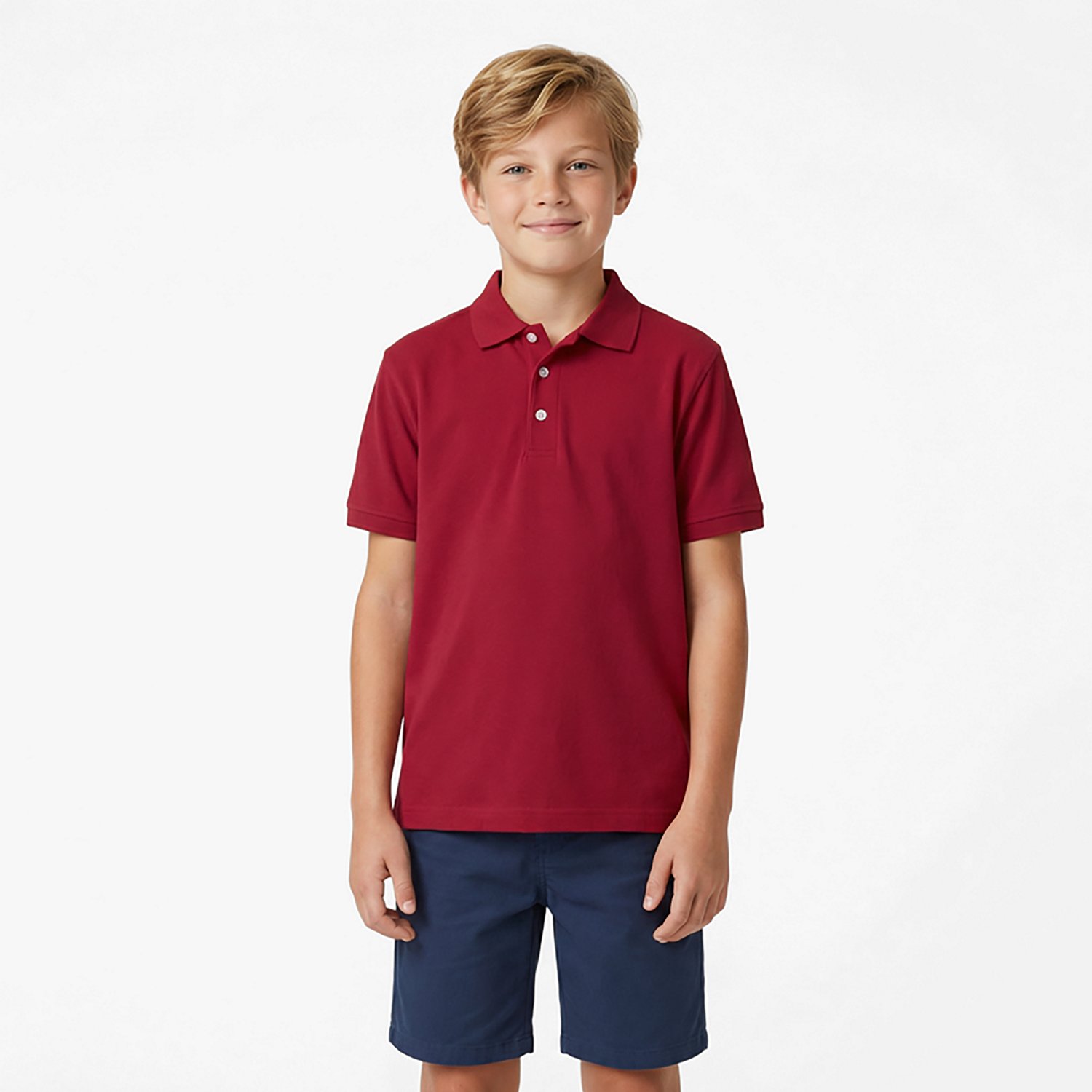 French Toast Boys' Short Sleeve Pique Polo Shirt - view number 2