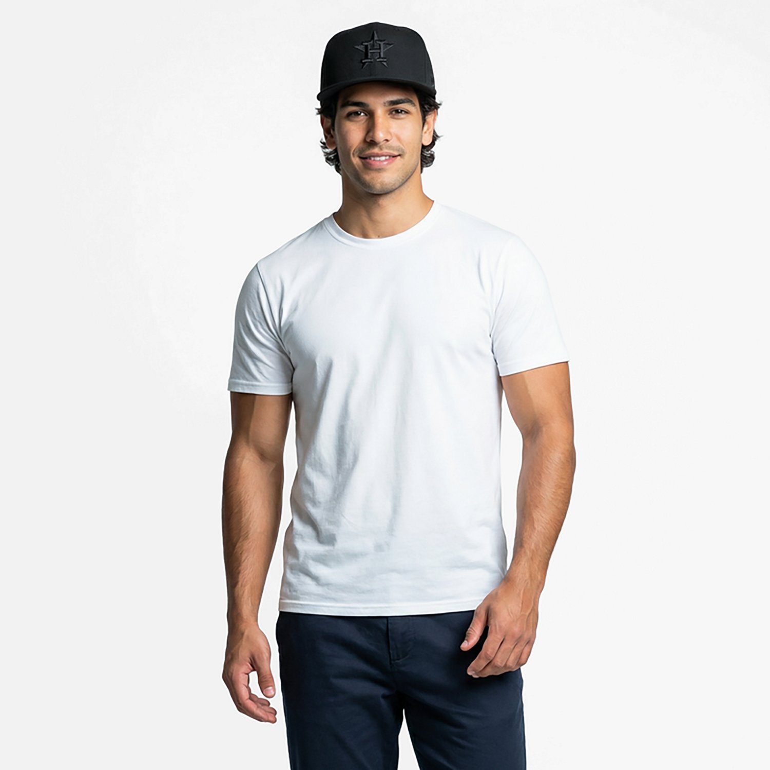 New Era Men's Houston Astros Basic Fitted 59FIFTY Cap                                                                            - view number 2