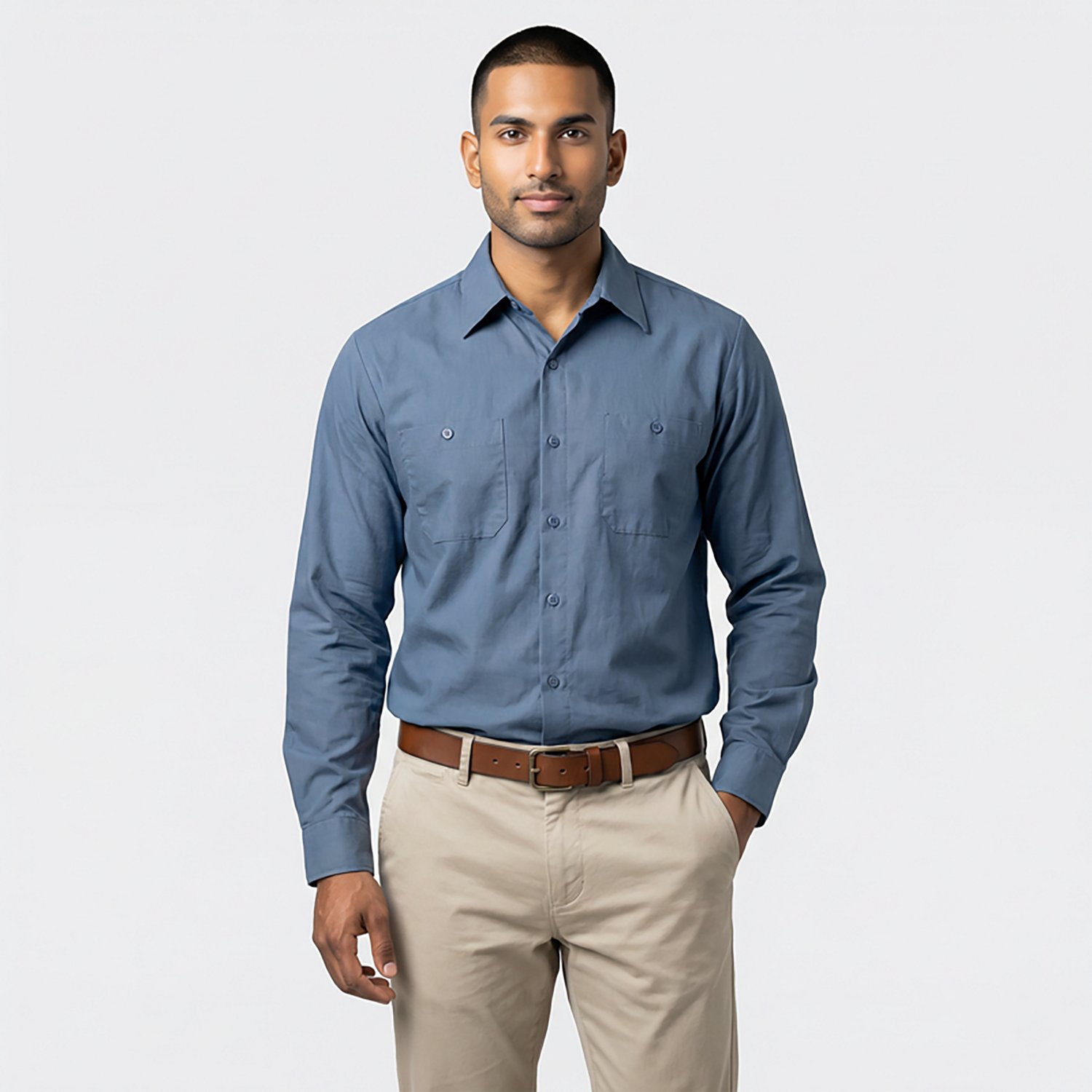 Red Kap Men's Long Sleeve Industrial Work Shirt - view number 2