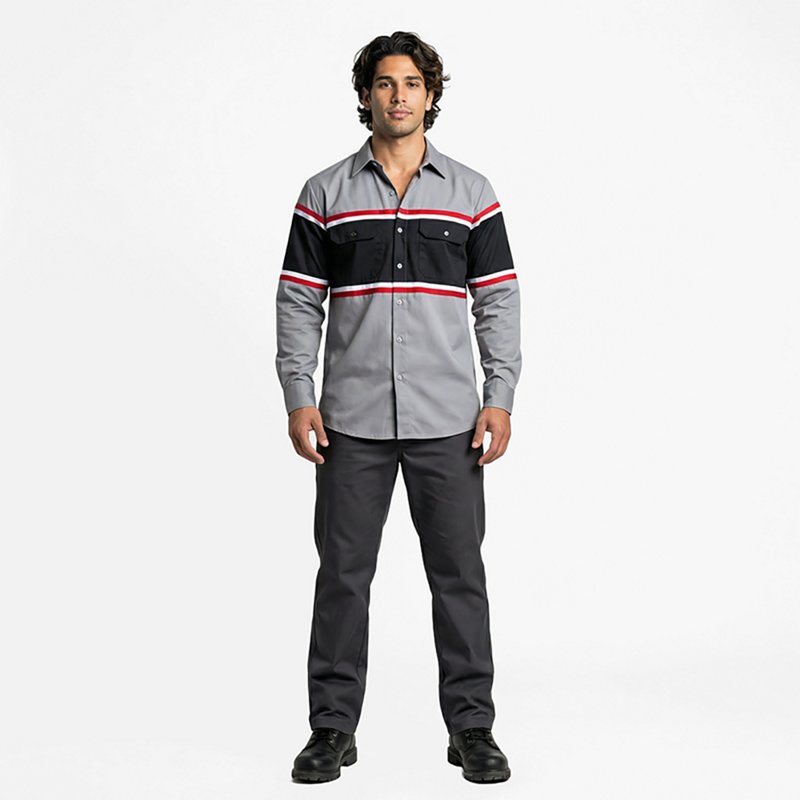 Men's Long Sleeve Technician Shirt, Multi, M