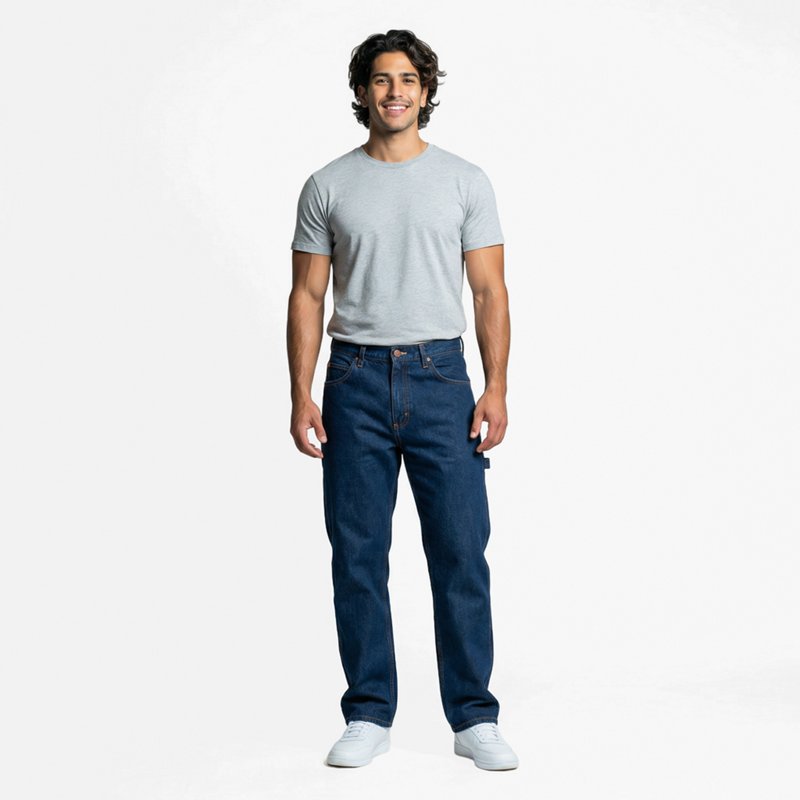 Men's Mens Dungaree Jean, 32 in, Indigo, Cotton