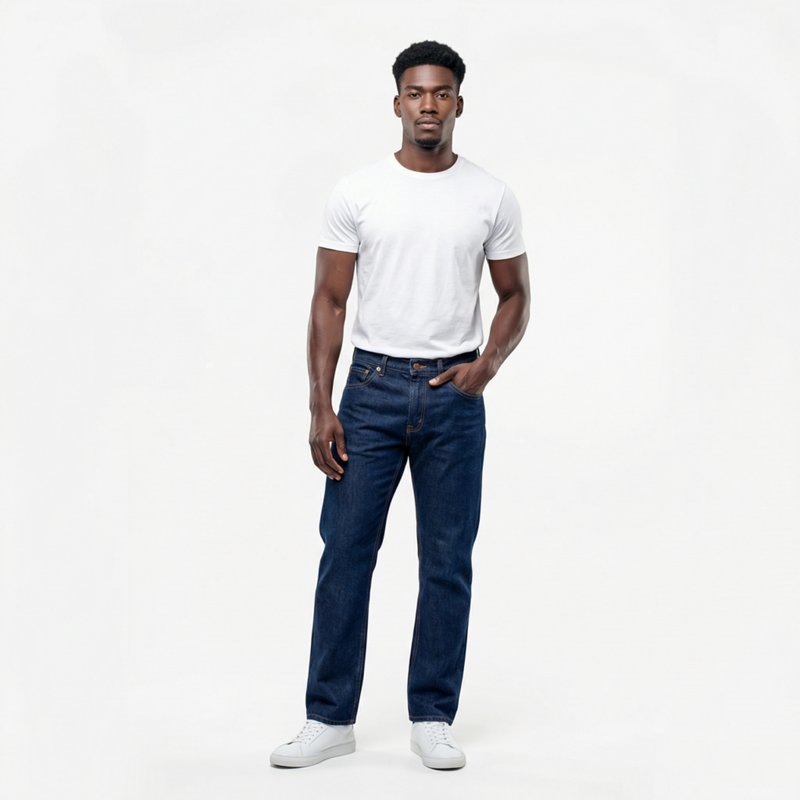 Men's Jeans, 52 in, Blue, Cotton