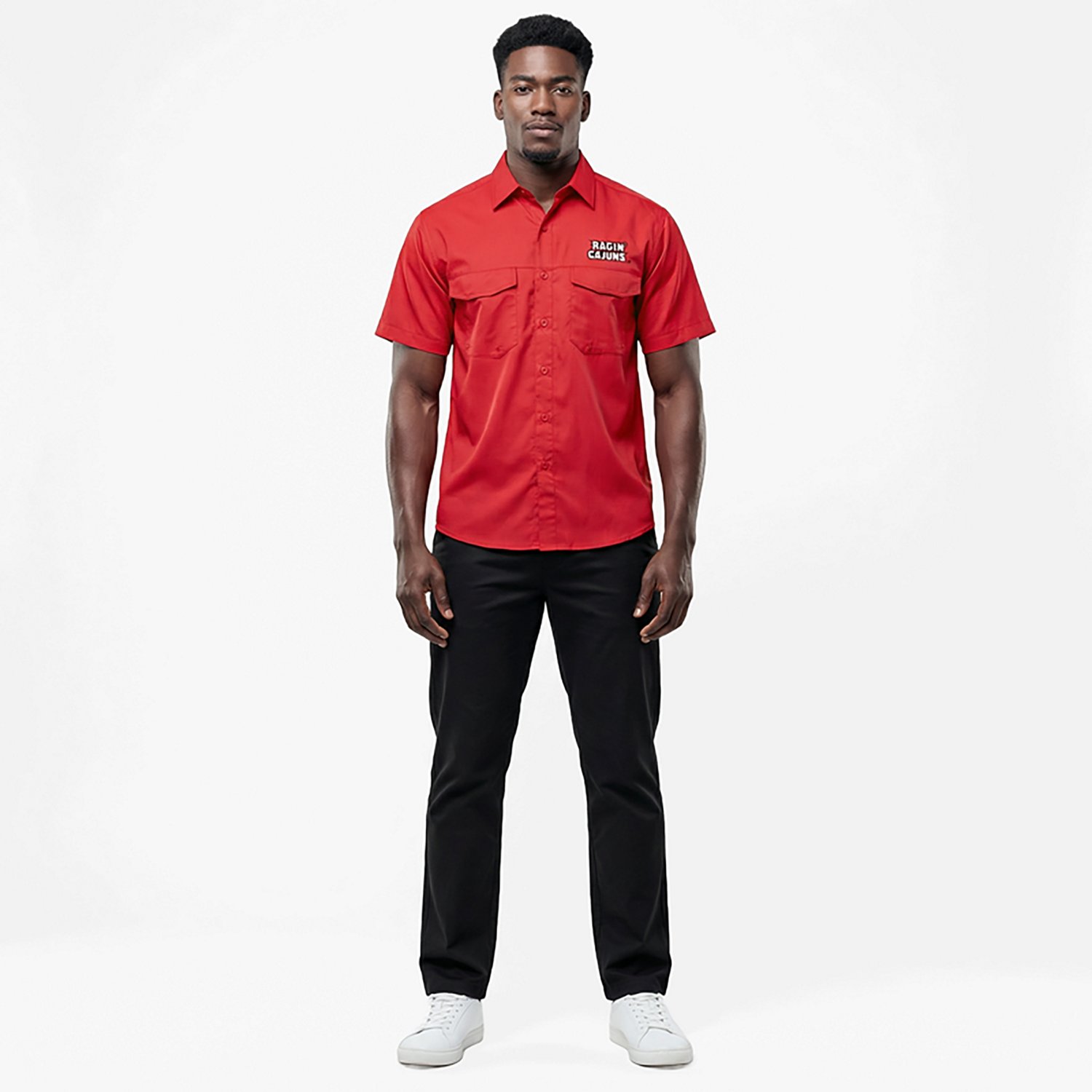 Antigua Men's University of Louisiana at Lafayette Game Day Woven Fishing Shirt