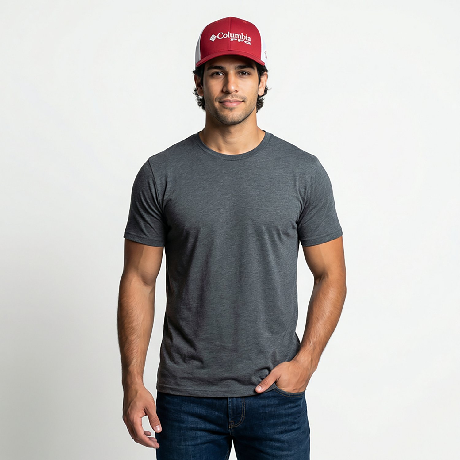 Columbia Sportswear Men's University of Arkansas PFG Mesh Ball Cap - view number 2