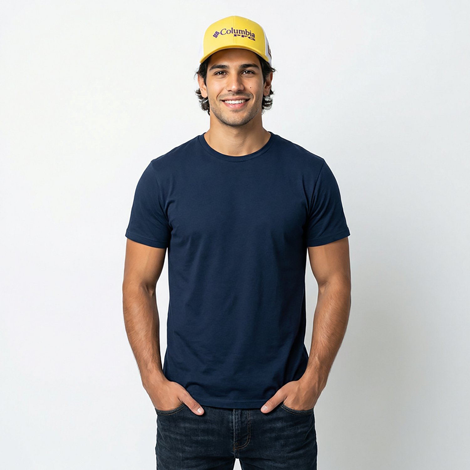 Columbia Sportswear Men's Louisiana State University Collegiate PFG Mesh Ball Cap - view number 2