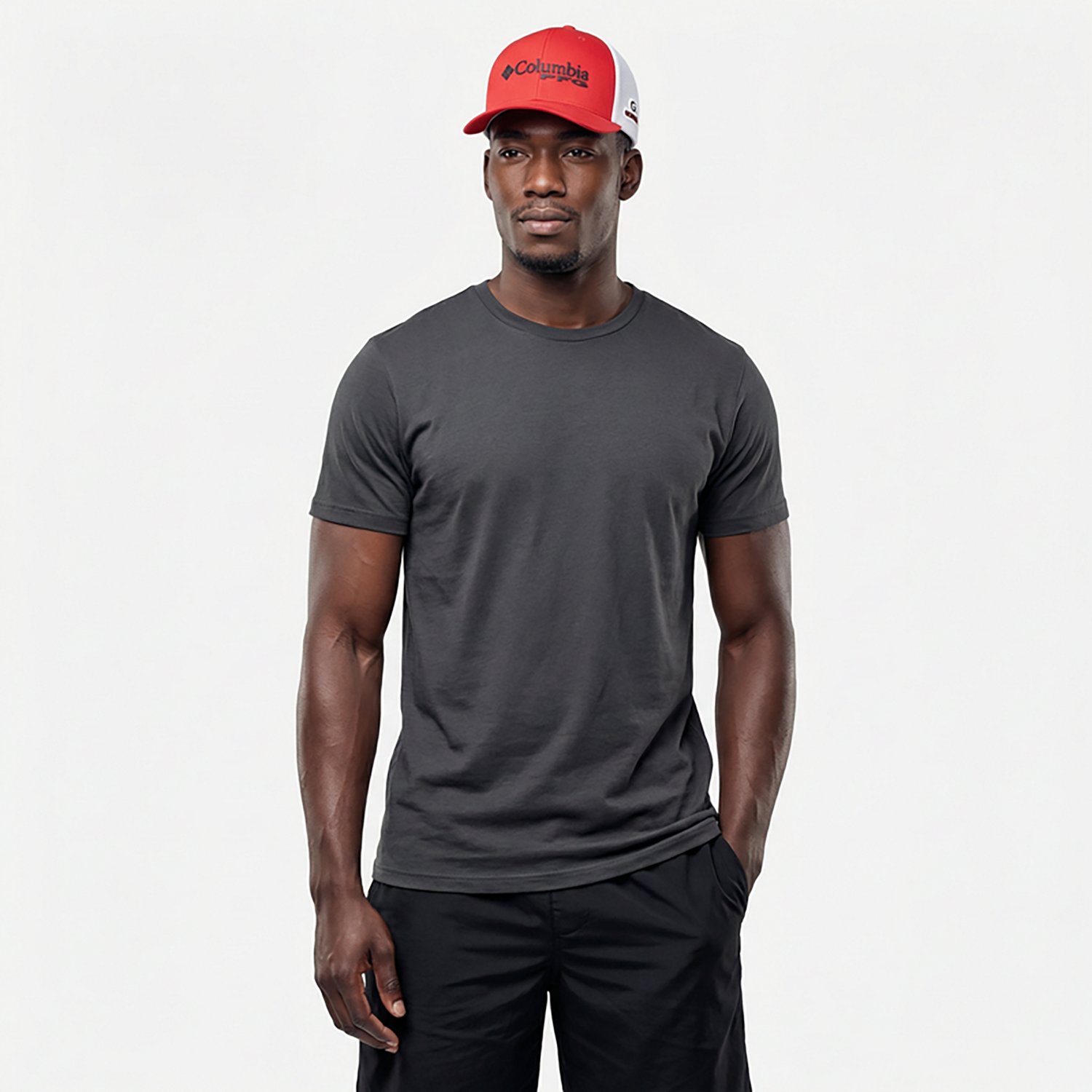 Columbia Sportswear Men's University of Georgia Collegiate PFG Mesh Ball Cap - view number 2