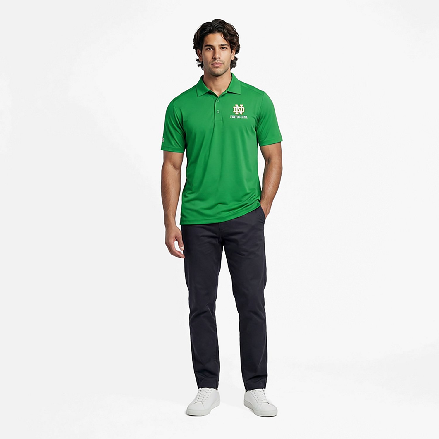 Antigua Men's University of Notre Dame Tribute Polo Shirt - view number 2