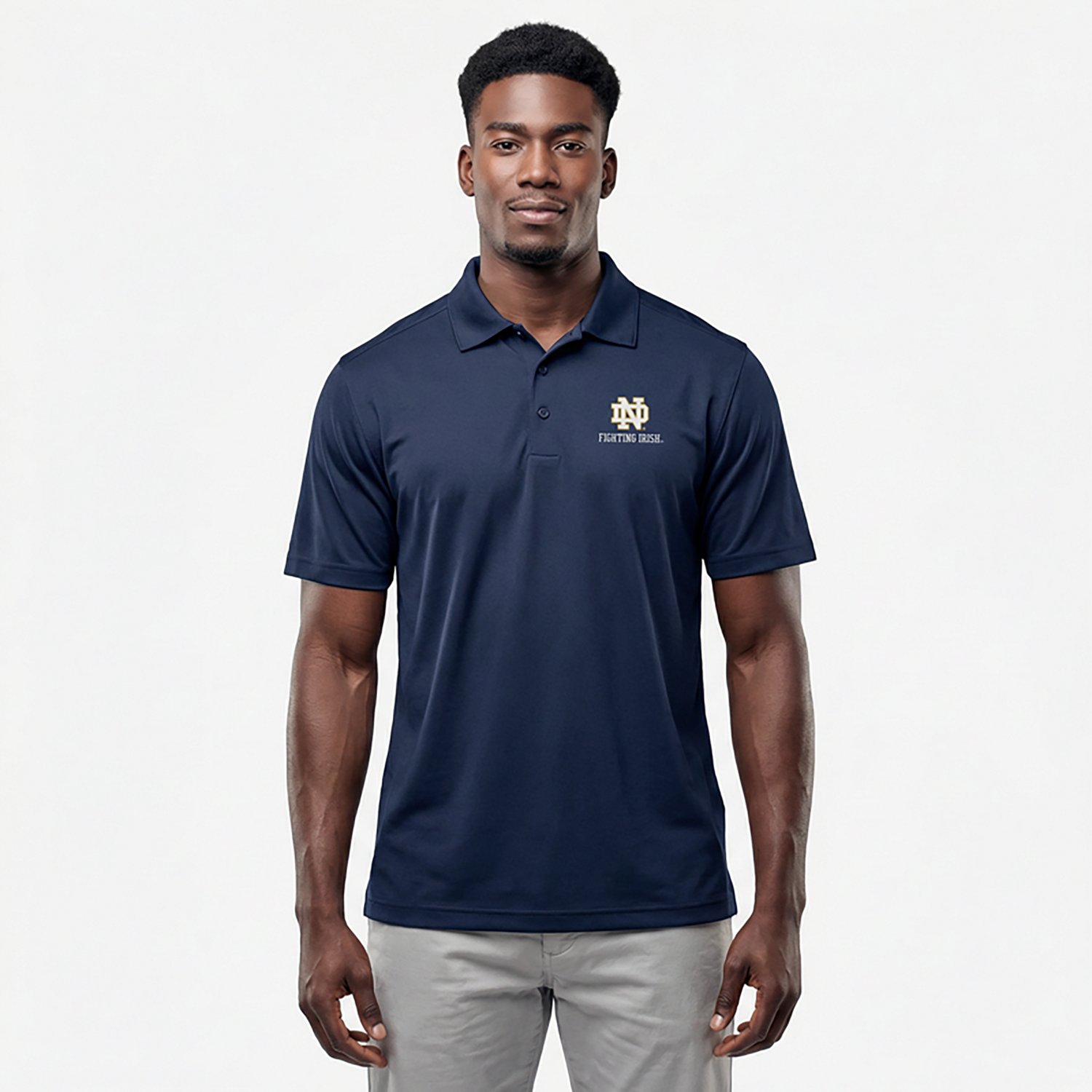 Antigua Men's University of Notre Dame Tribute Polo Shirt - view number 2
