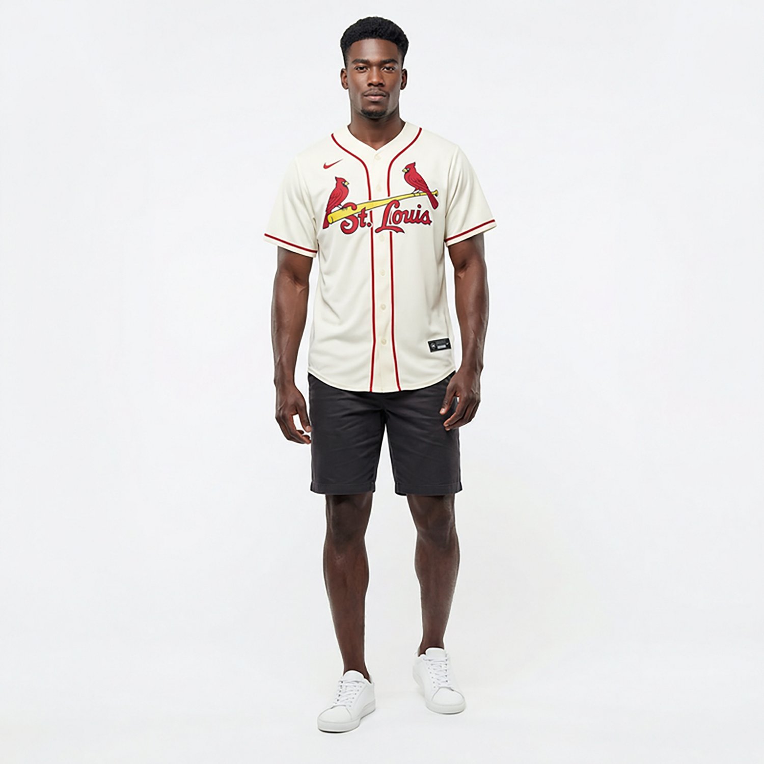 Nike Men's St. Louis Cardinals Blank Official Replica Alternate Jersey
