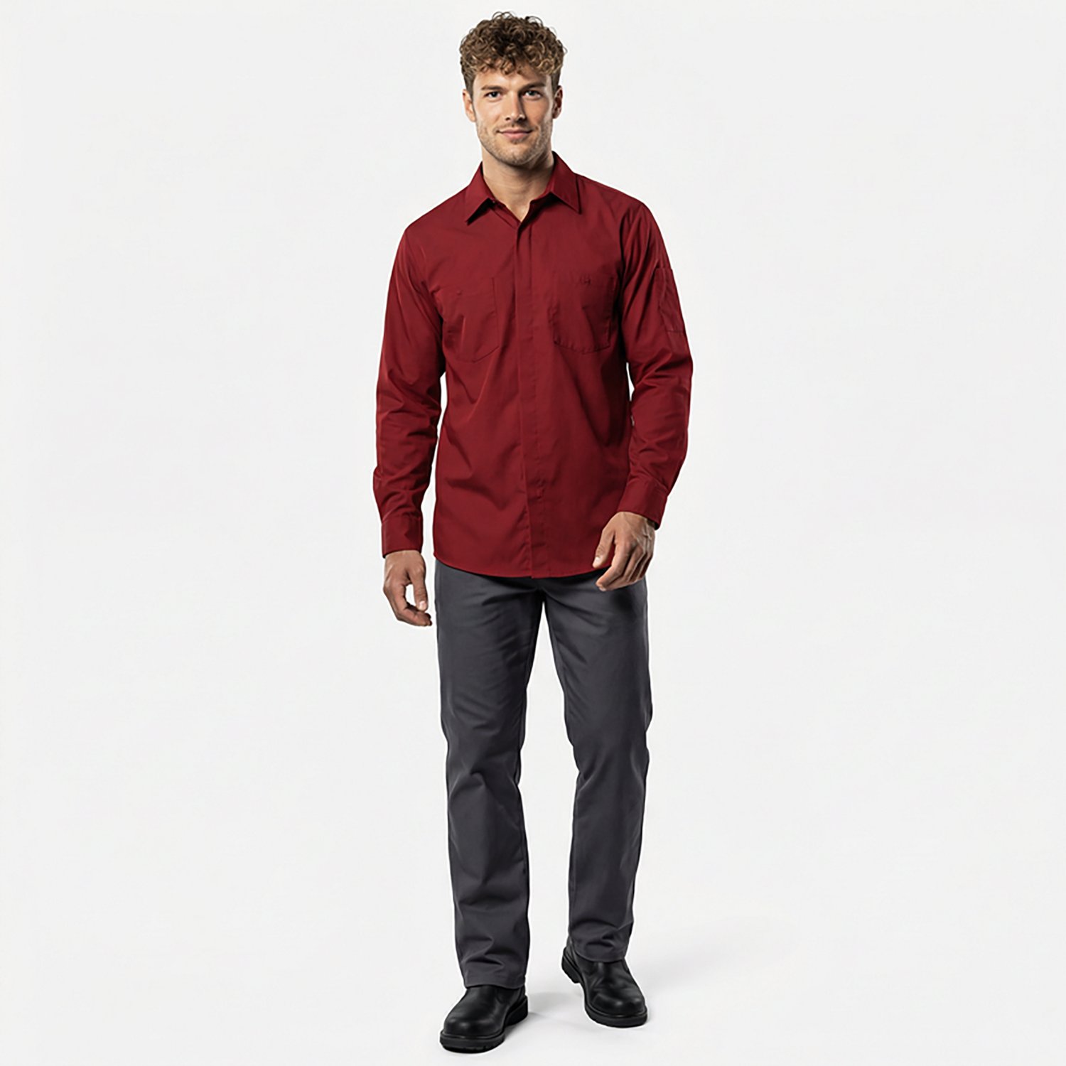 Red Kap Men's Performance Plus Shop Shirt with OilBlok Technology