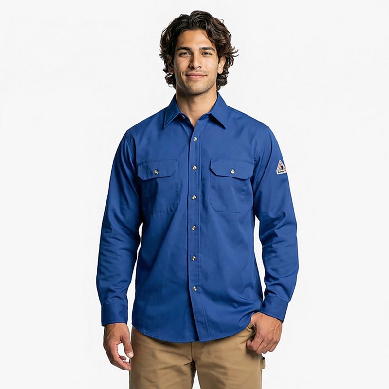 Bulwark Men's EXCEL Flame Resistant ComforTouch Dress Uniform Shirt