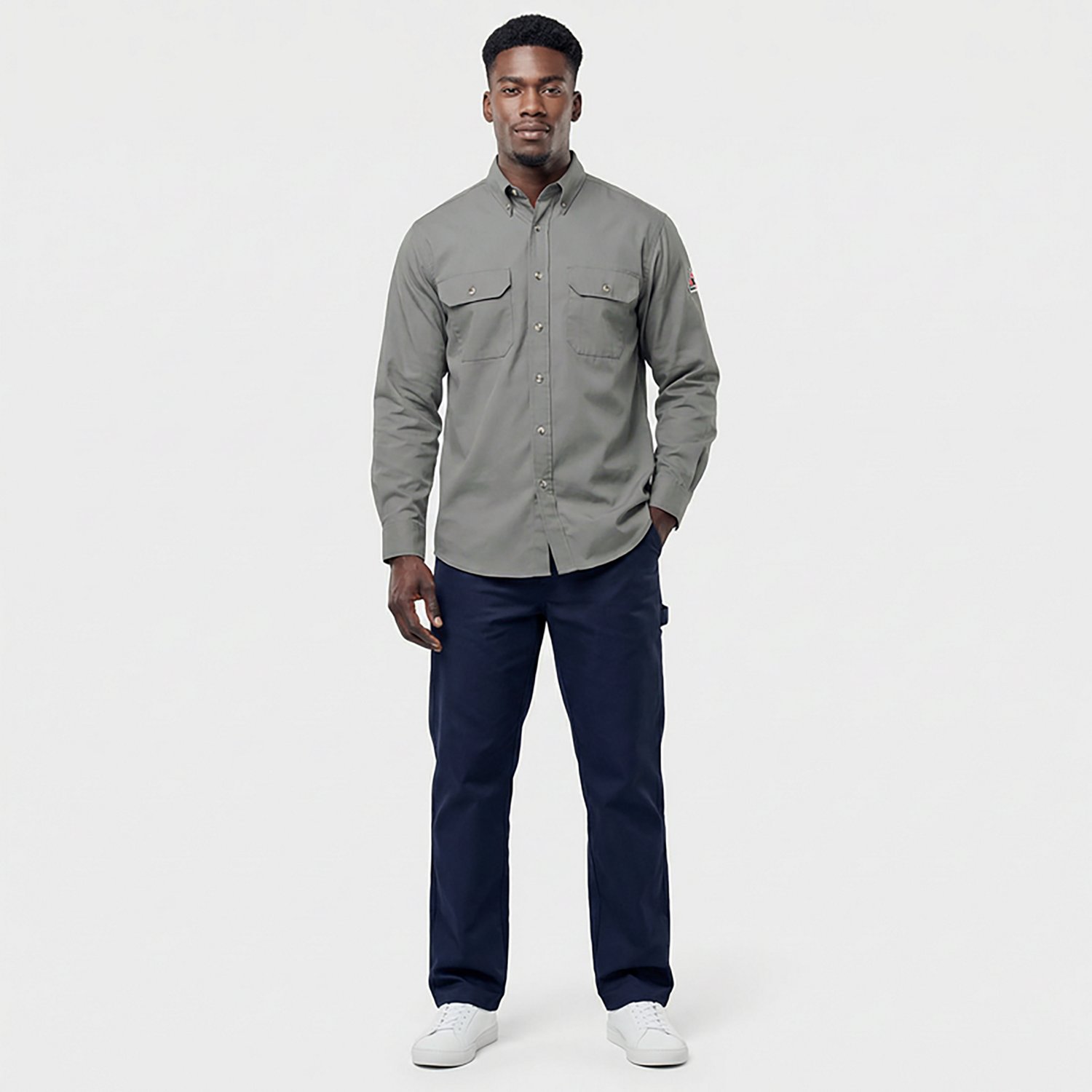 Bulwark Men's EXCEL Flame Resistant  ComforTouch Dress Uniform Shirt