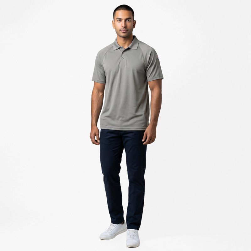 Bulwark Men's CoolTouch 2 Classic Long Sleeve Polo Shirt