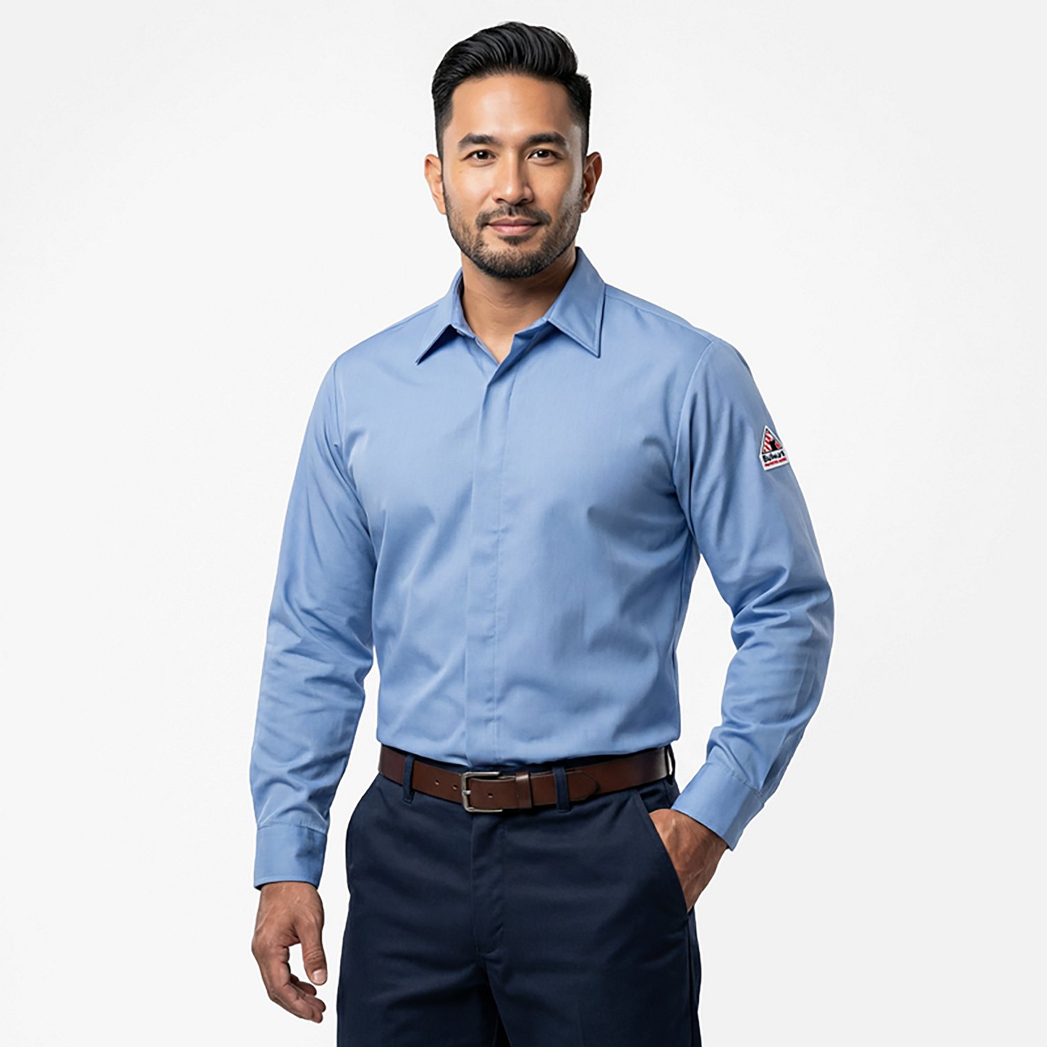 Bulwark Men's Concealed Gripper Work Shirt                                                                                       - view number 2