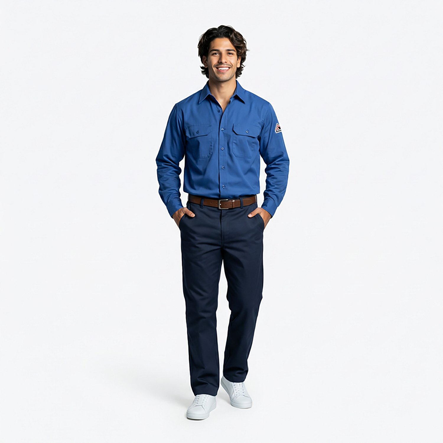 Bulwark Men's Nomex IIIA Long Sleeve Uniform Work Shirt