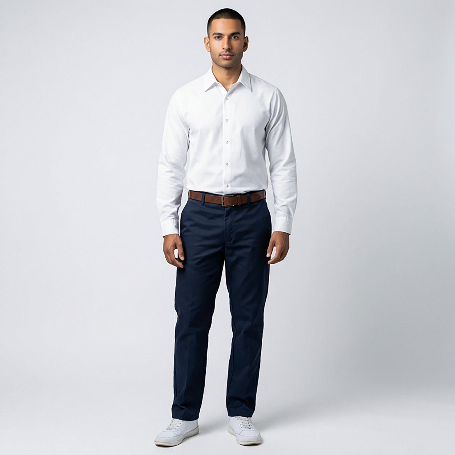 Red Kap Men's Specialized Pocketless Long Sleeve Work Shirt