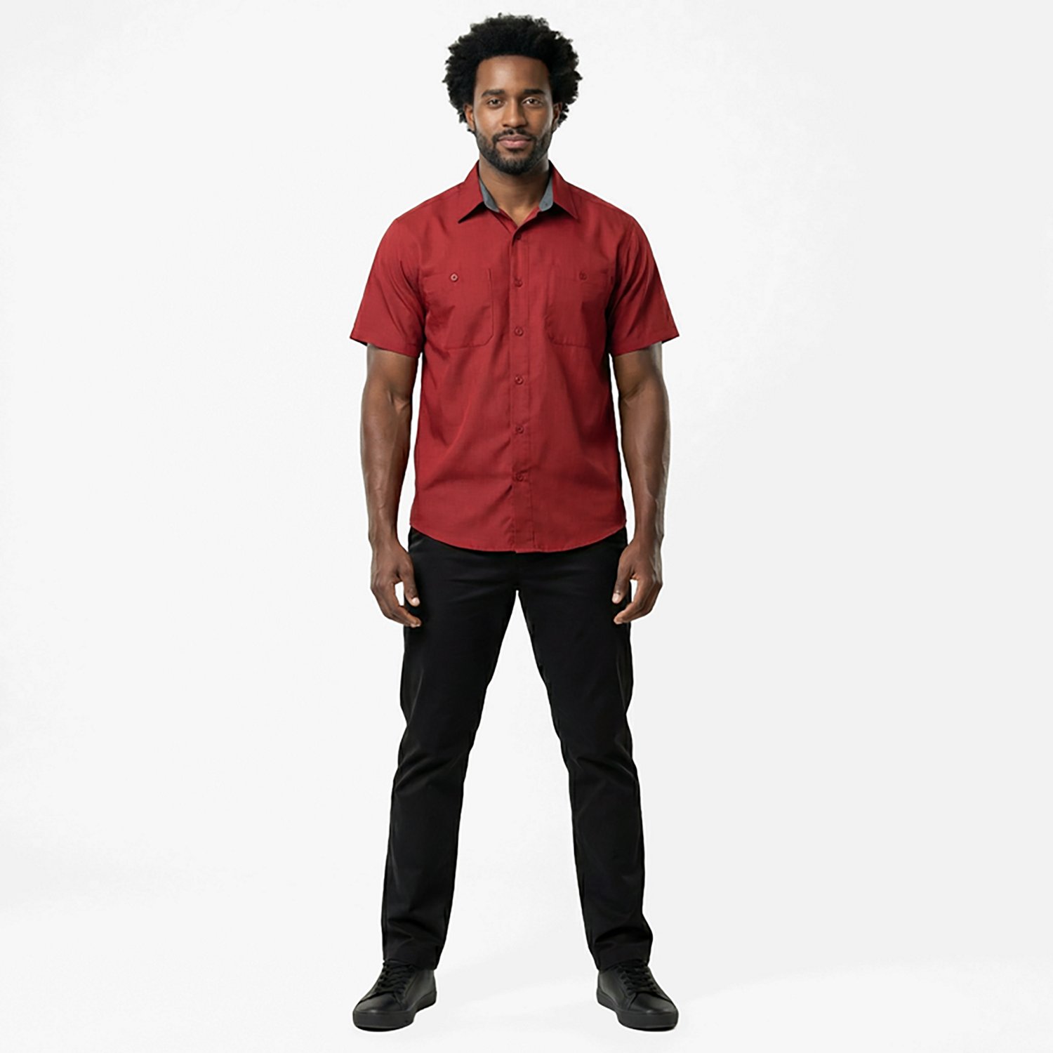Red Kap Men's Performance Plus Shop Short Sleeve Shirt with OilBlok Technology