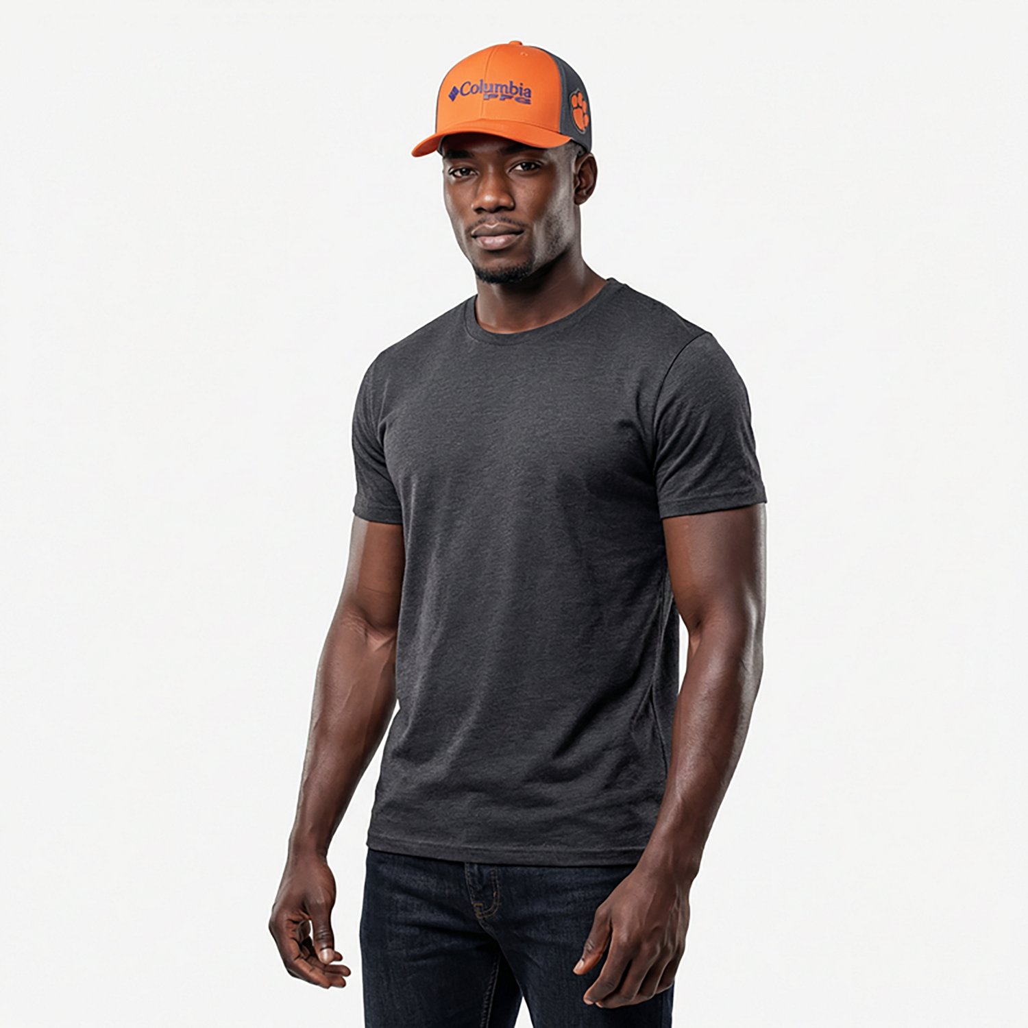 Columbia Sportswear Men's Clemson University PFG Mesh Snap Back Ball Cap - view number 2