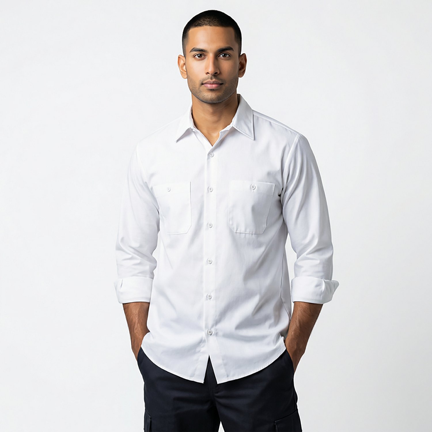 Red Kap Men's Wrinkle-Resistant Cotton Work Shirt                                                                                - view number 2
