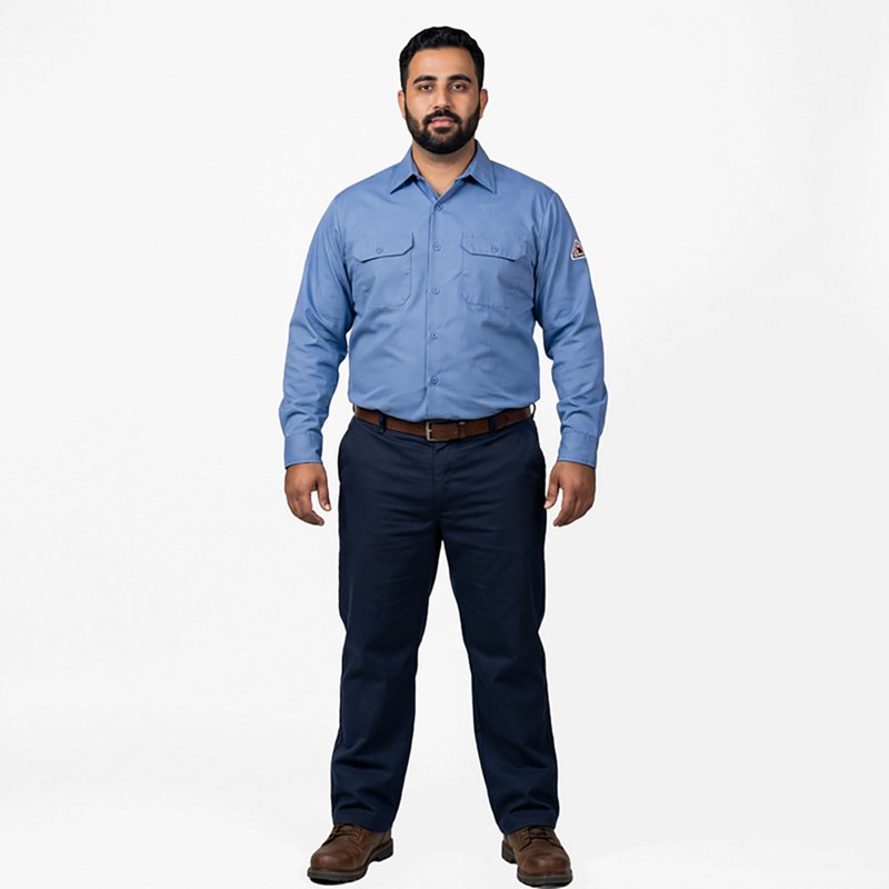 Bulwark Men's Midweight Flame Resistant Work Shirt