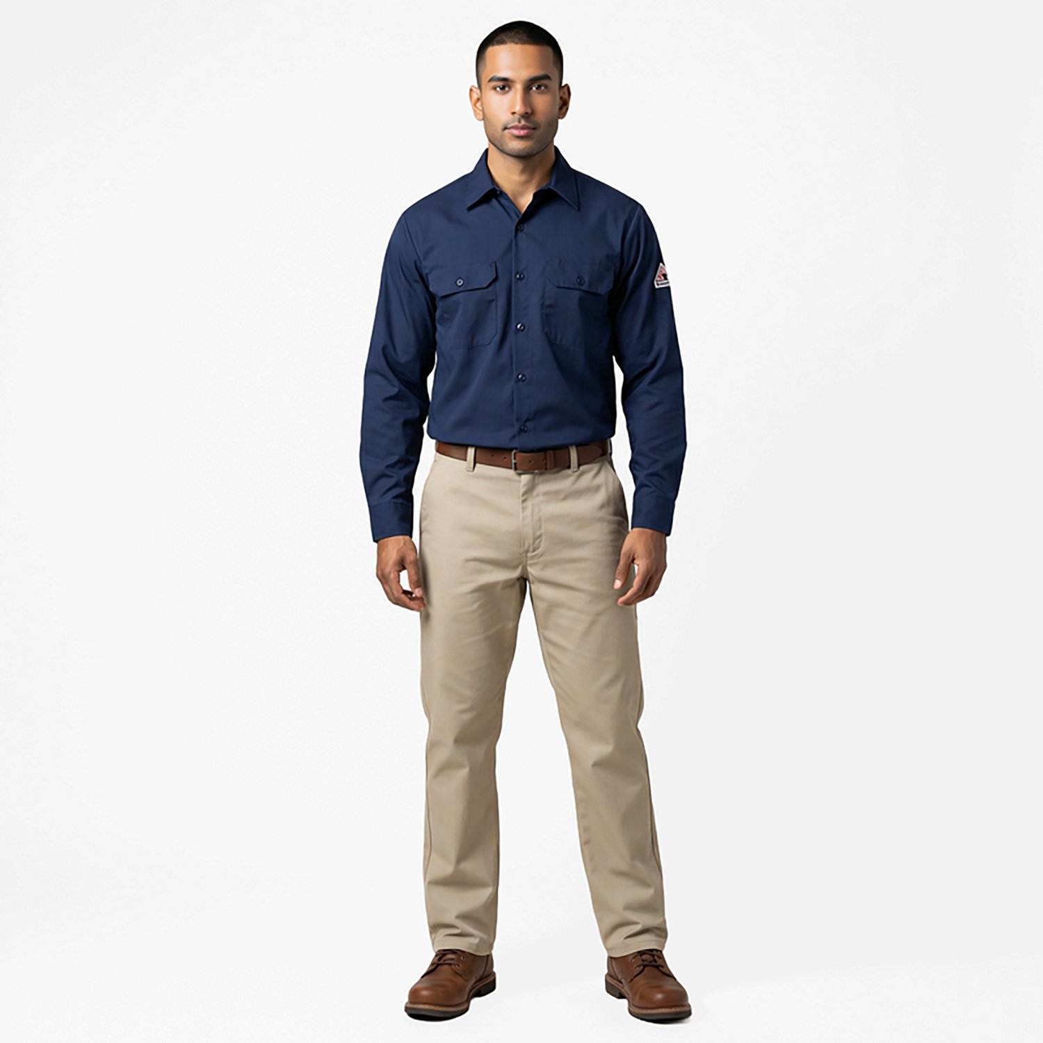 Bulwark Men's Midweight Flame Resistant Work Shirt