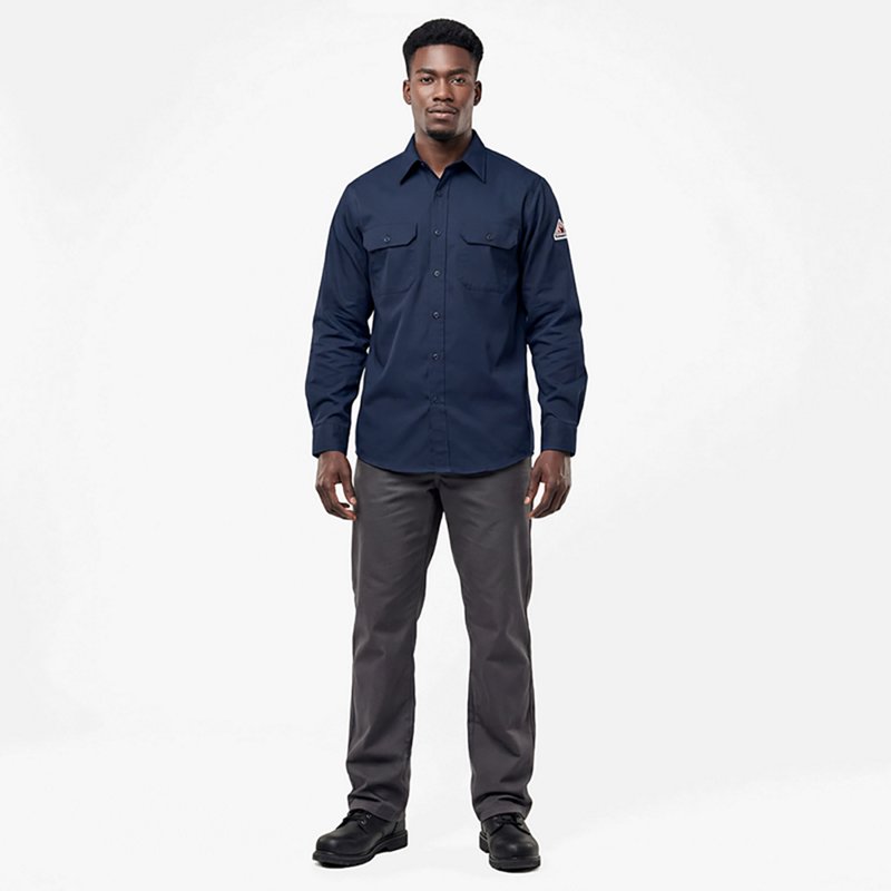 Men's Flame-Resistant Collared Shirt, 9.1 cal/sq cm, LT, ComforTouch(R)