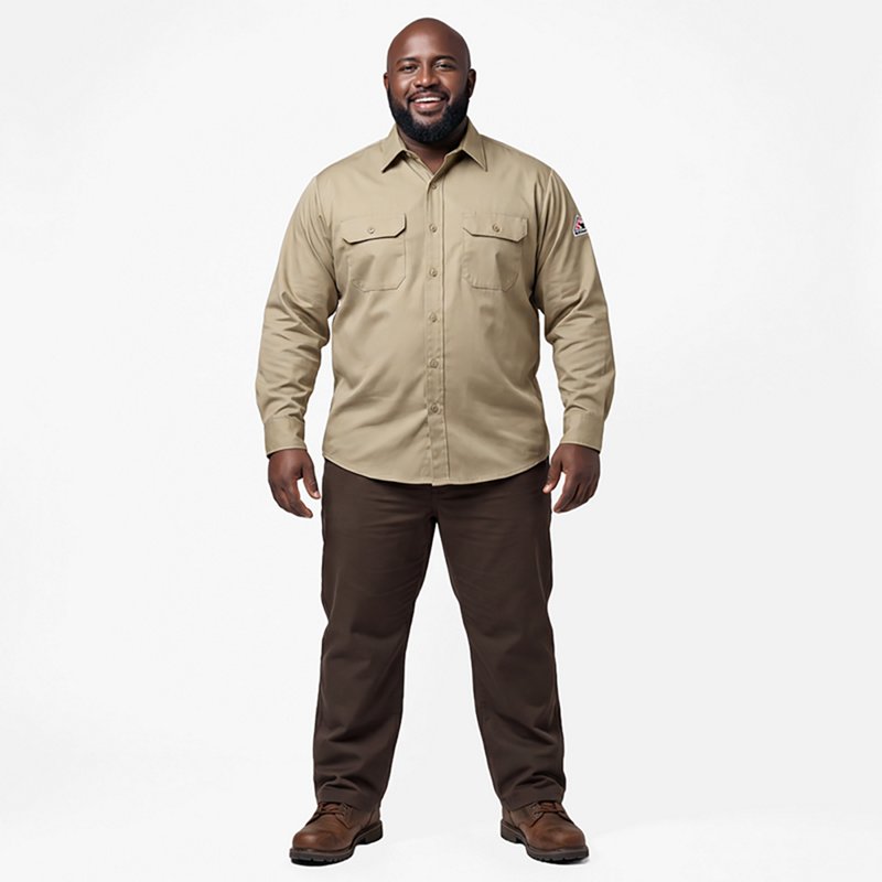 Bulwark Men's Midweight Flame Resistant ComforTouch Work Shirt