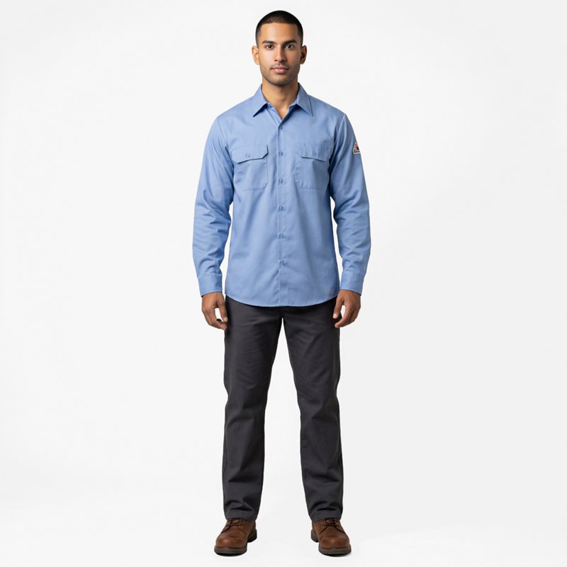 Bulwark Men's Midweight Flame Resistant ComforTouch Work Shirt