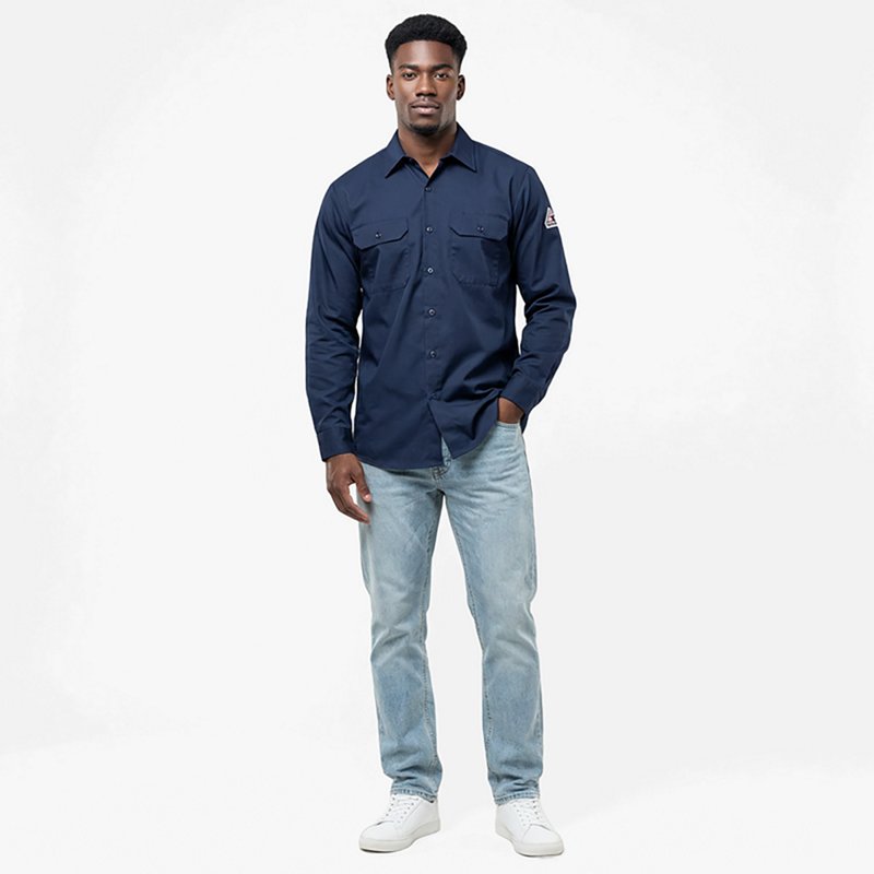 Bulwark Men's Midweight Flame Resistant ComforTouch Work Shirt