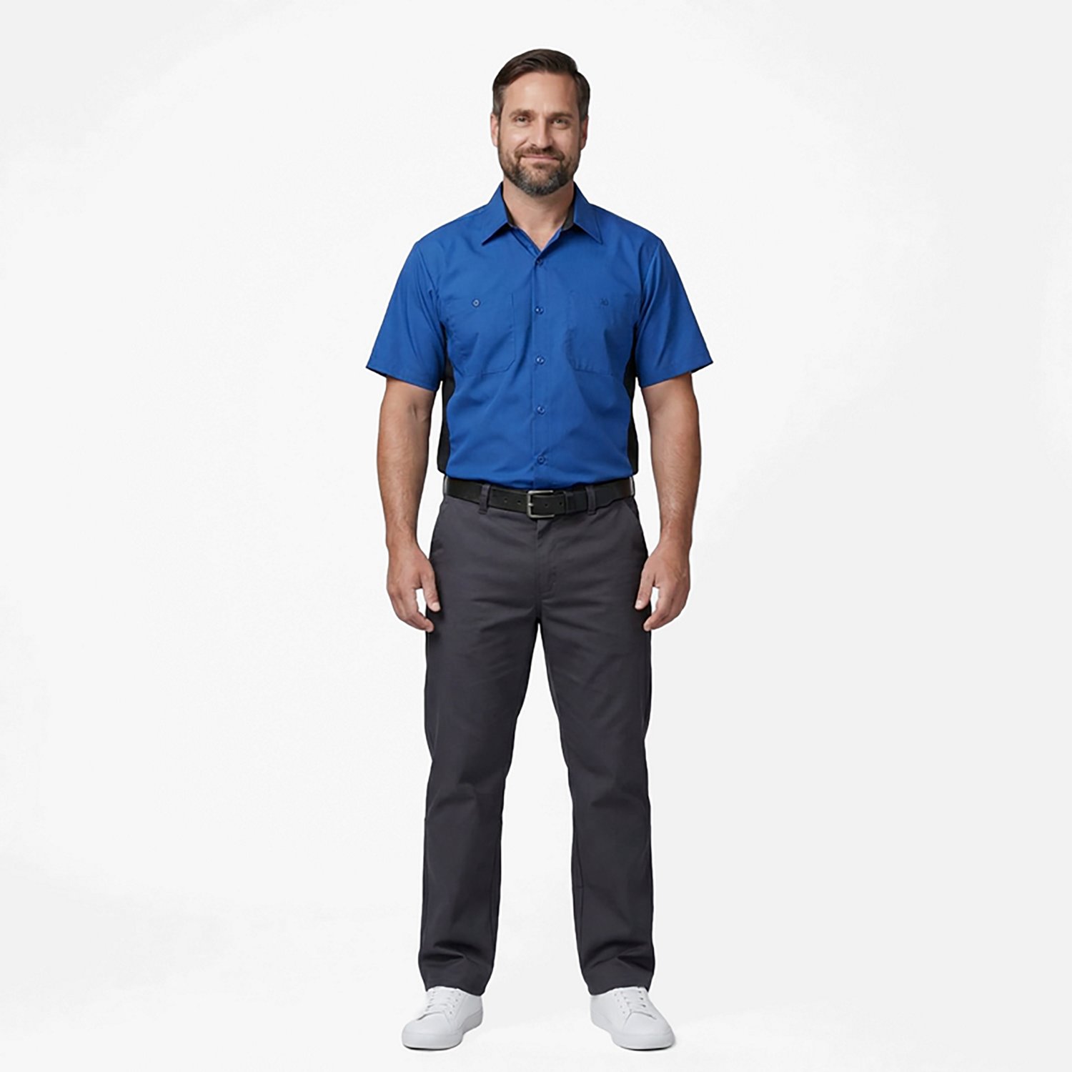 Red Kap Men's Performance Plus Shop Short Sleeve Shirt with