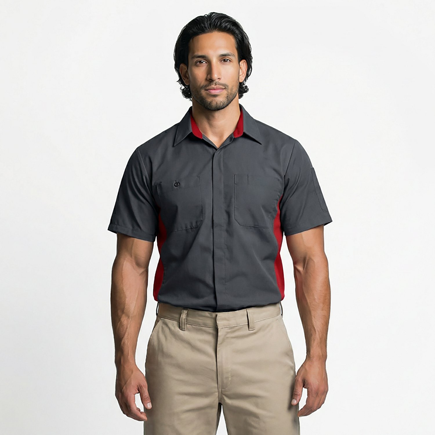 Red Kap Men's Performance Plus Shop Short Sleeve Shirt with OilBlok Technology                                                   - view number 2