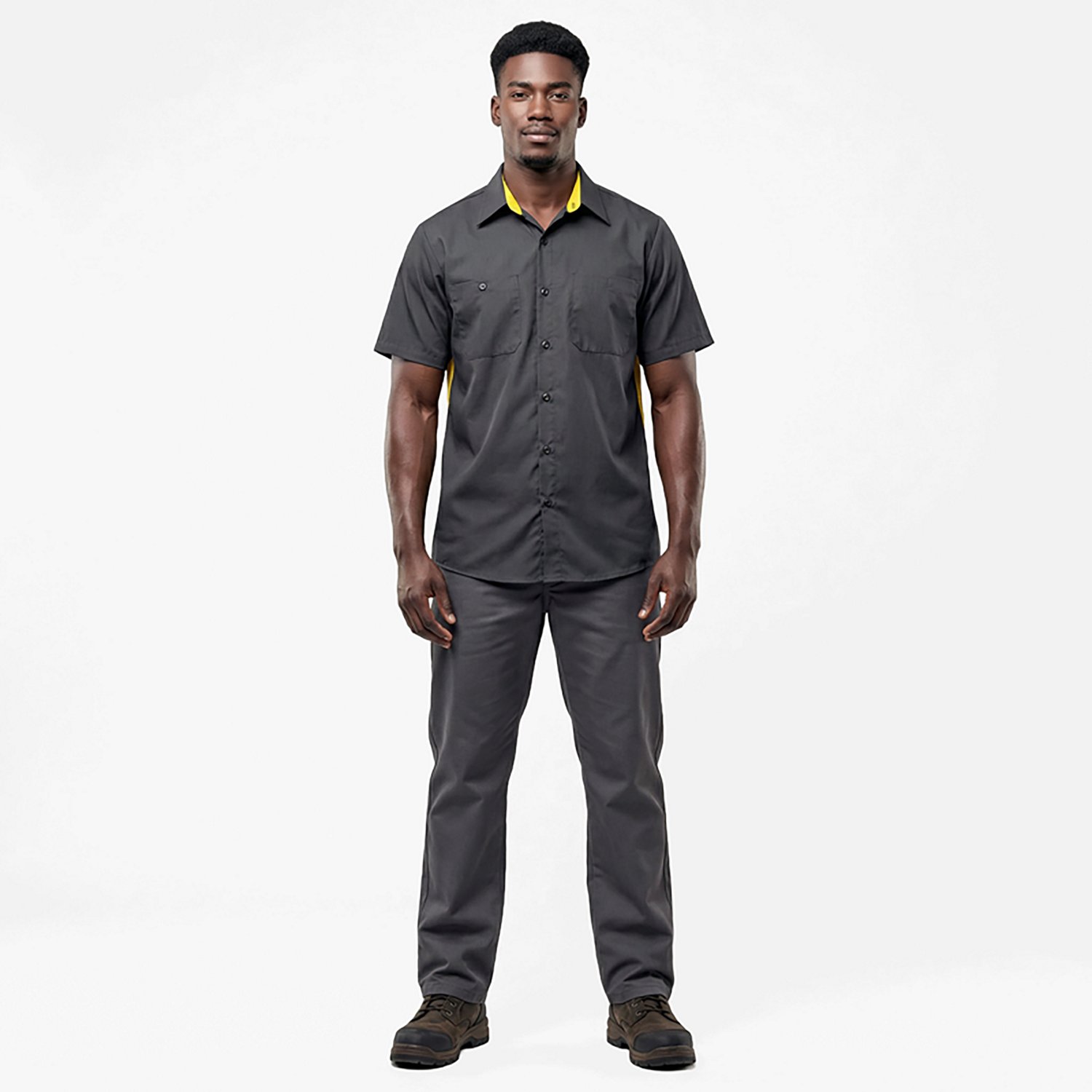 Red Kap Men's Performance Plus Shop Short Sleeve Shirt with