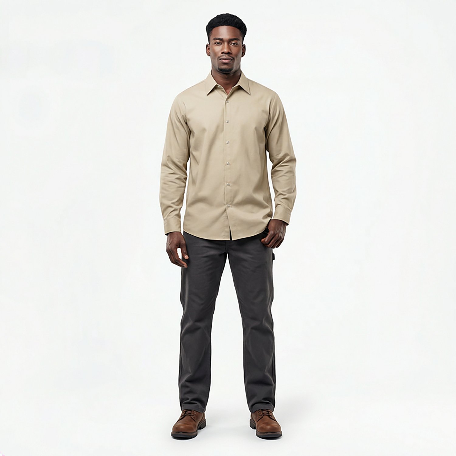 Red Kap Men's Specialized Pocketless Long Sleeve Work Shirt