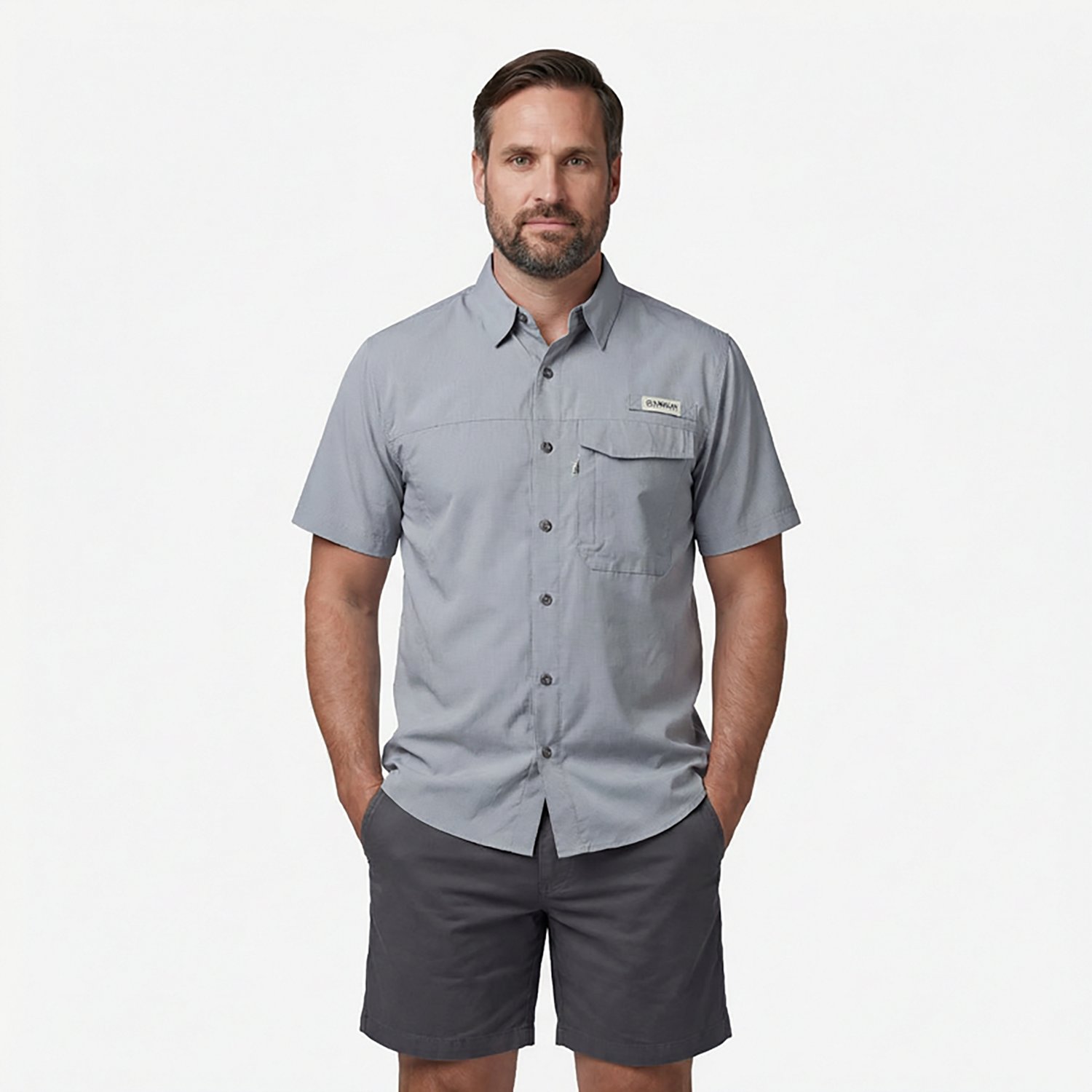 Magellan Outdoors Men's Caddo Lake Button Down Fishing Shirt - view number 2